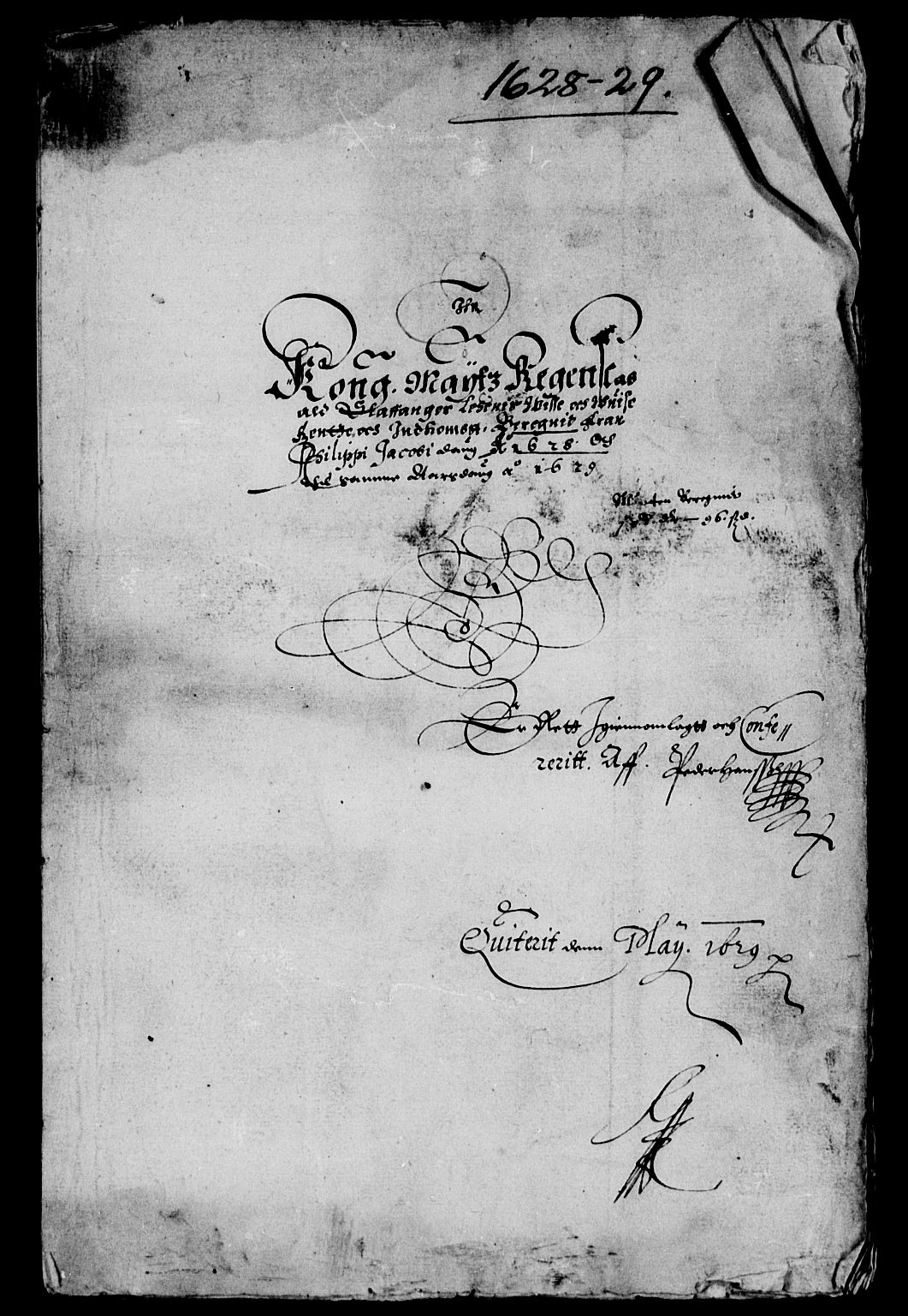 Rentekammeret inntil 1814, Reviderte regnskaper, Lensregnskaper, AV/RA-EA-5023/R/Rb/Rbs/L0013: Stavanger len, 1628-1629