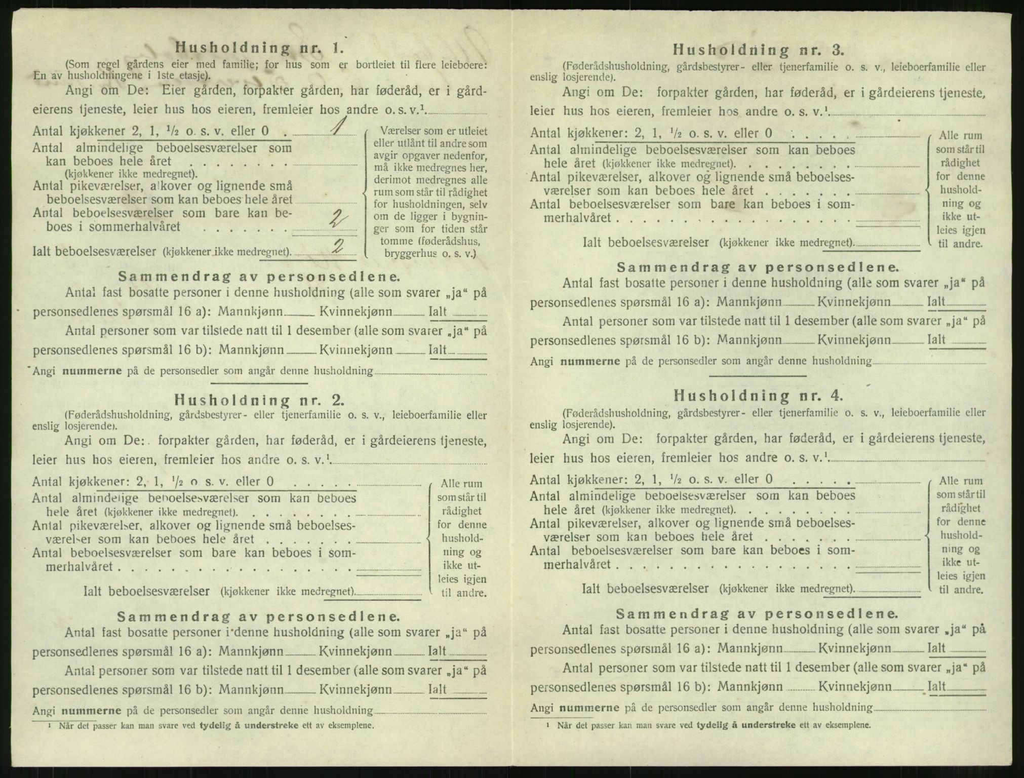 SAT, 1920 census for Bremsnes, 1920, p. 506