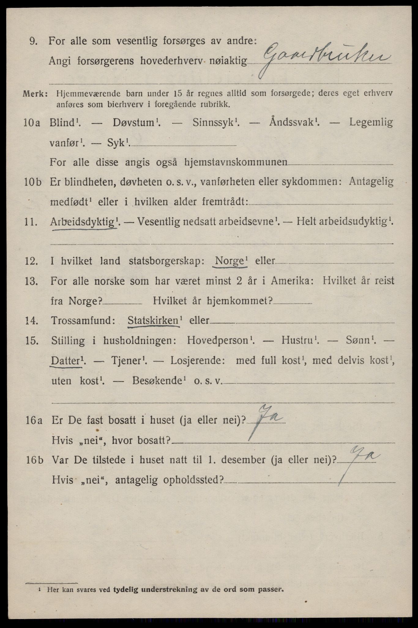 SAST, 1920 census for Vats, 1920, p. 2592