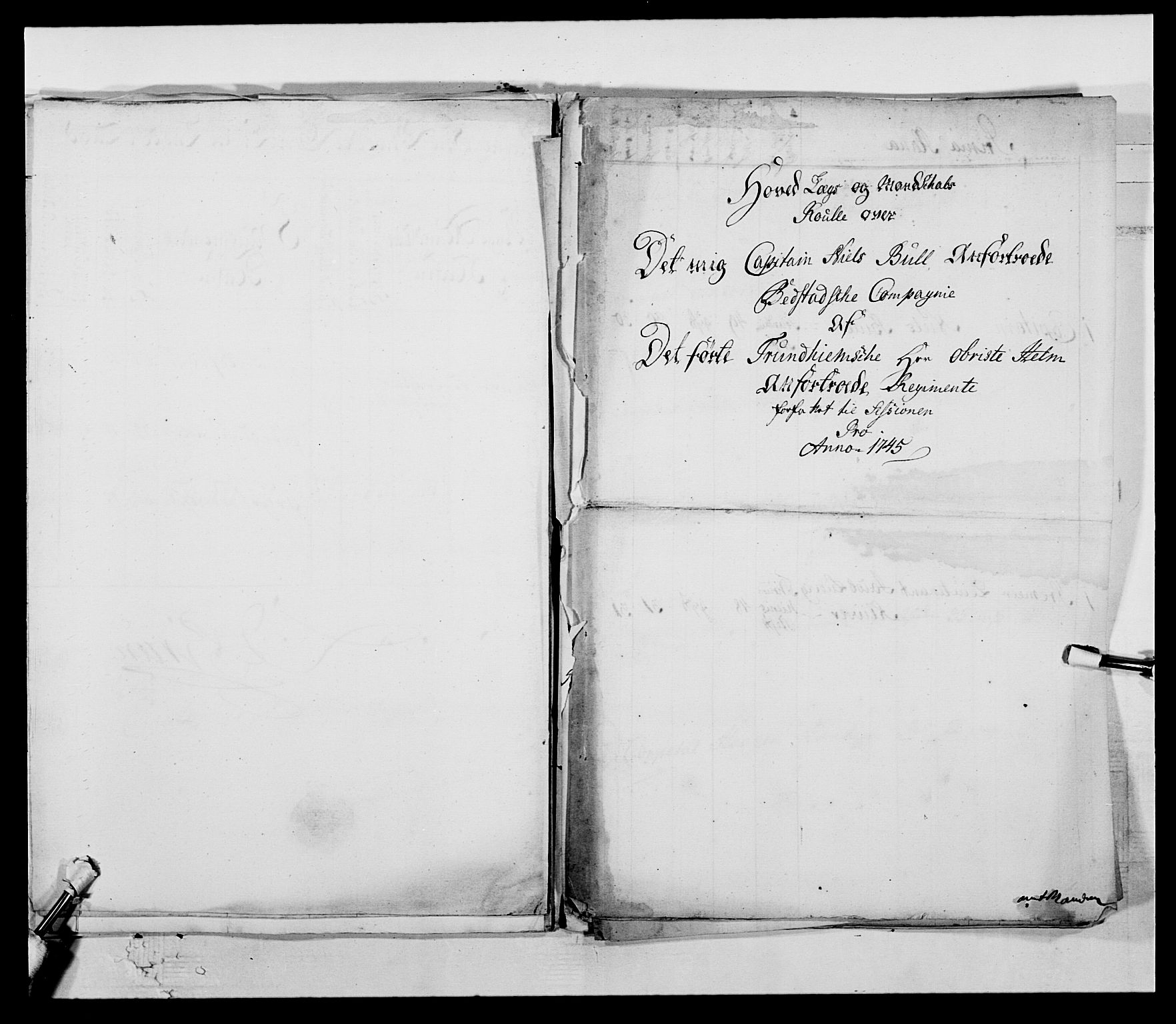 Kommanderende general (KG I) med Det norske krigsdirektorium, AV/RA-EA-5419/E/Ea/L0509: 1. Trondheimske regiment, 1740-1748, p. 15