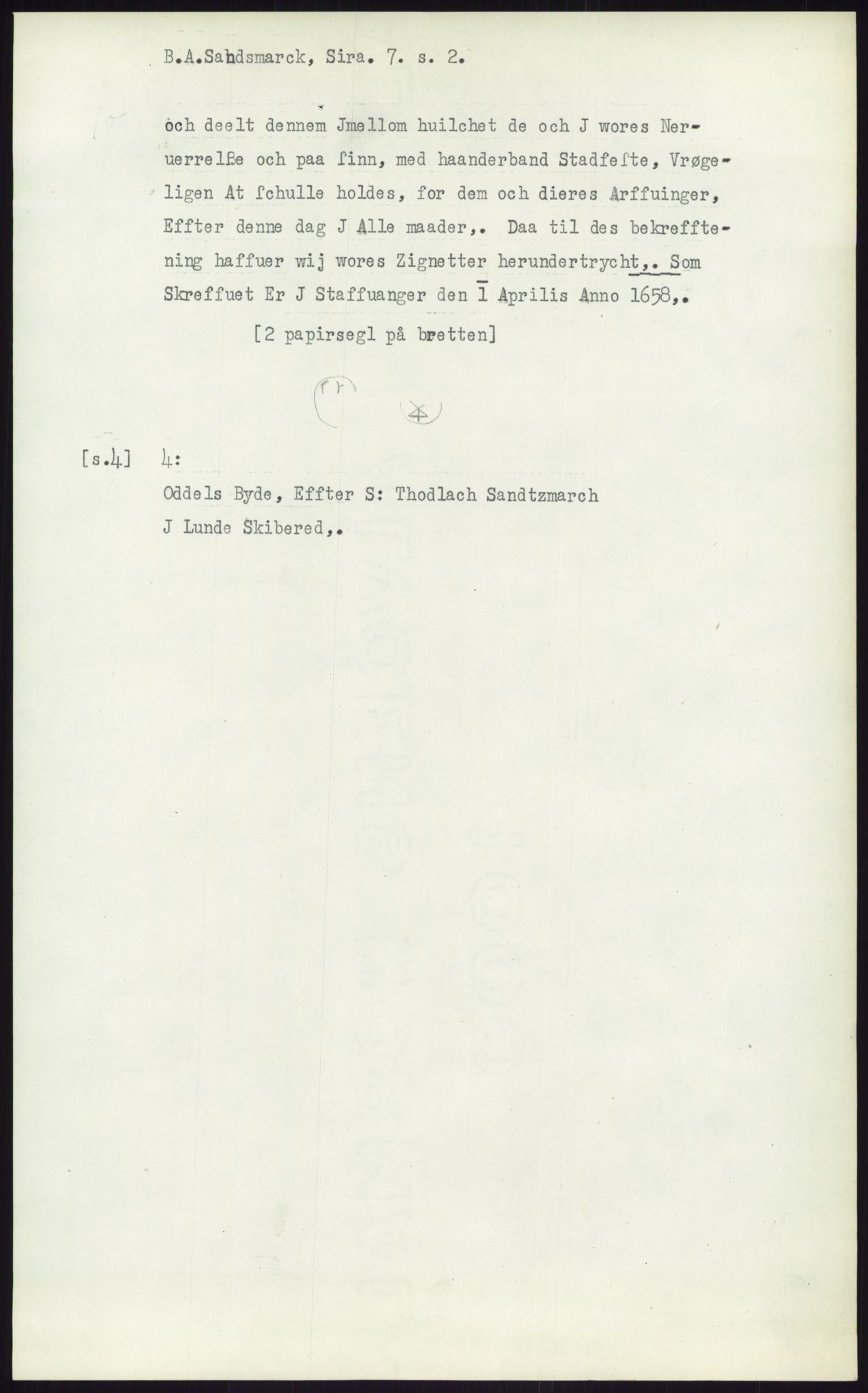 Samlinger til kildeutgivelse, Diplomavskriftsamlingen, AV/RA-EA-4053/H/Ha, p. 2694