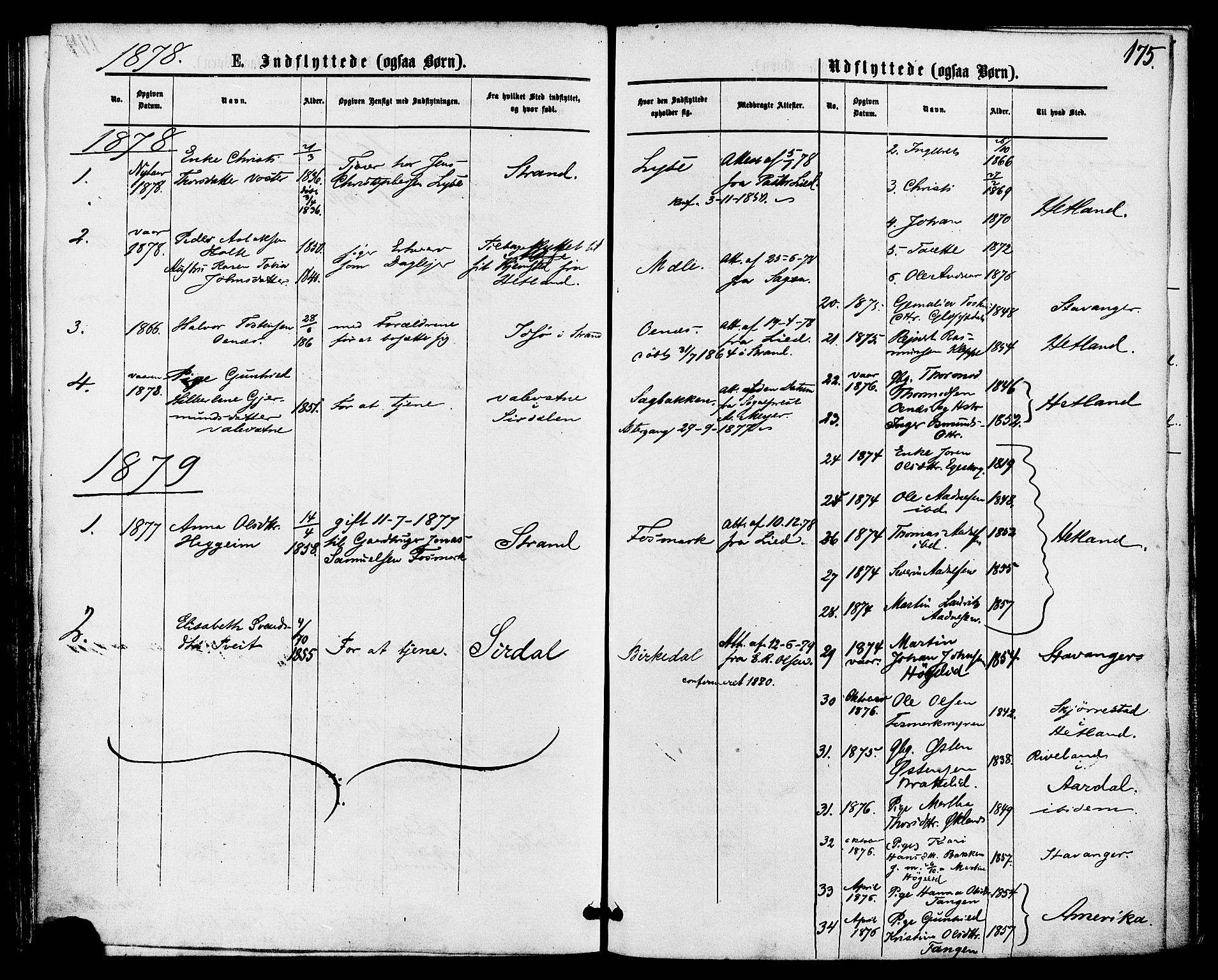 Høgsfjord sokneprestkontor, AV/SAST-A-101624/H/Ha/Haa/L0004: Parish register (official) no. A 4, 1876-1884, p. 175