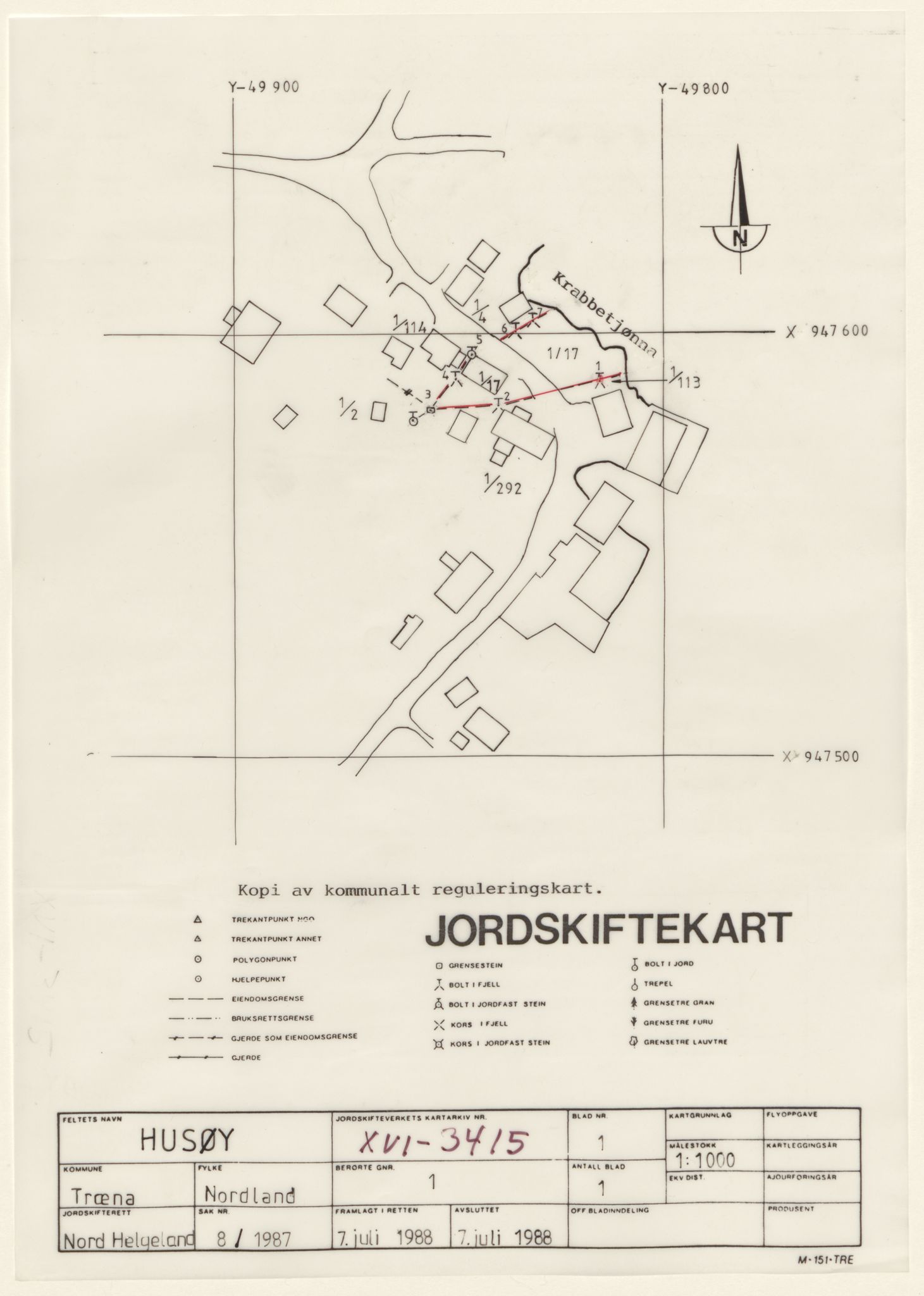 Jordskifteverkets kartarkiv, RA/S-3929/T, 1859-1988, p. 4447