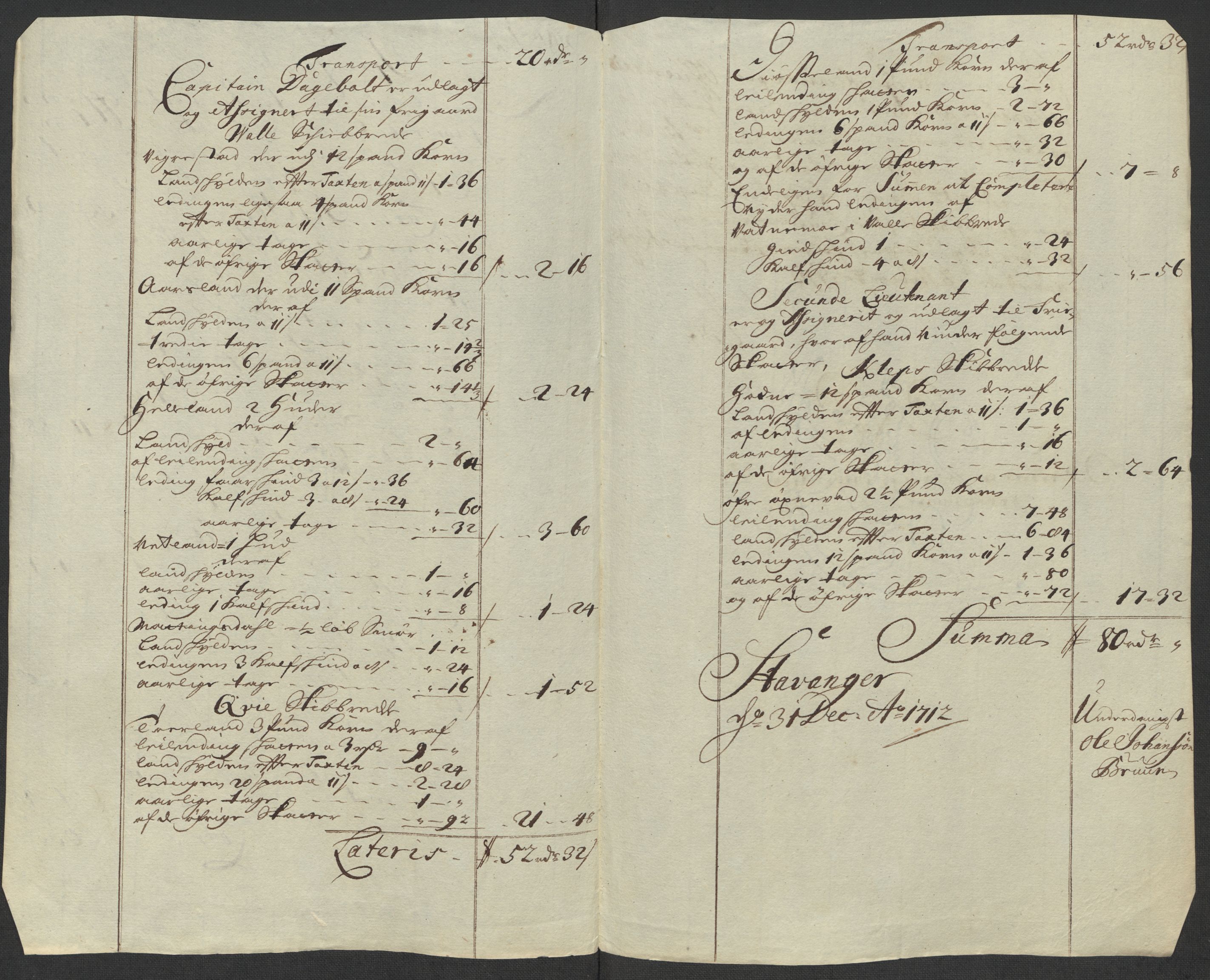 Rentekammeret inntil 1814, Reviderte regnskaper, Fogderegnskap, AV/RA-EA-4092/R46/L2737: Fogderegnskap Jæren og Dalane, 1712, p. 176