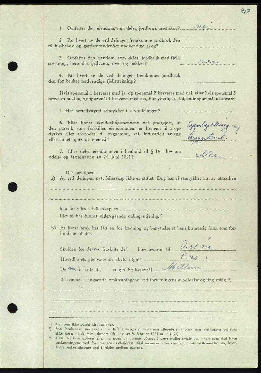 Nordmøre sorenskriveri, AV/SAT-A-4132/1/2/2Ca: Mortgage book no. A112, 1949-1949, Diary no: : 3090/1949