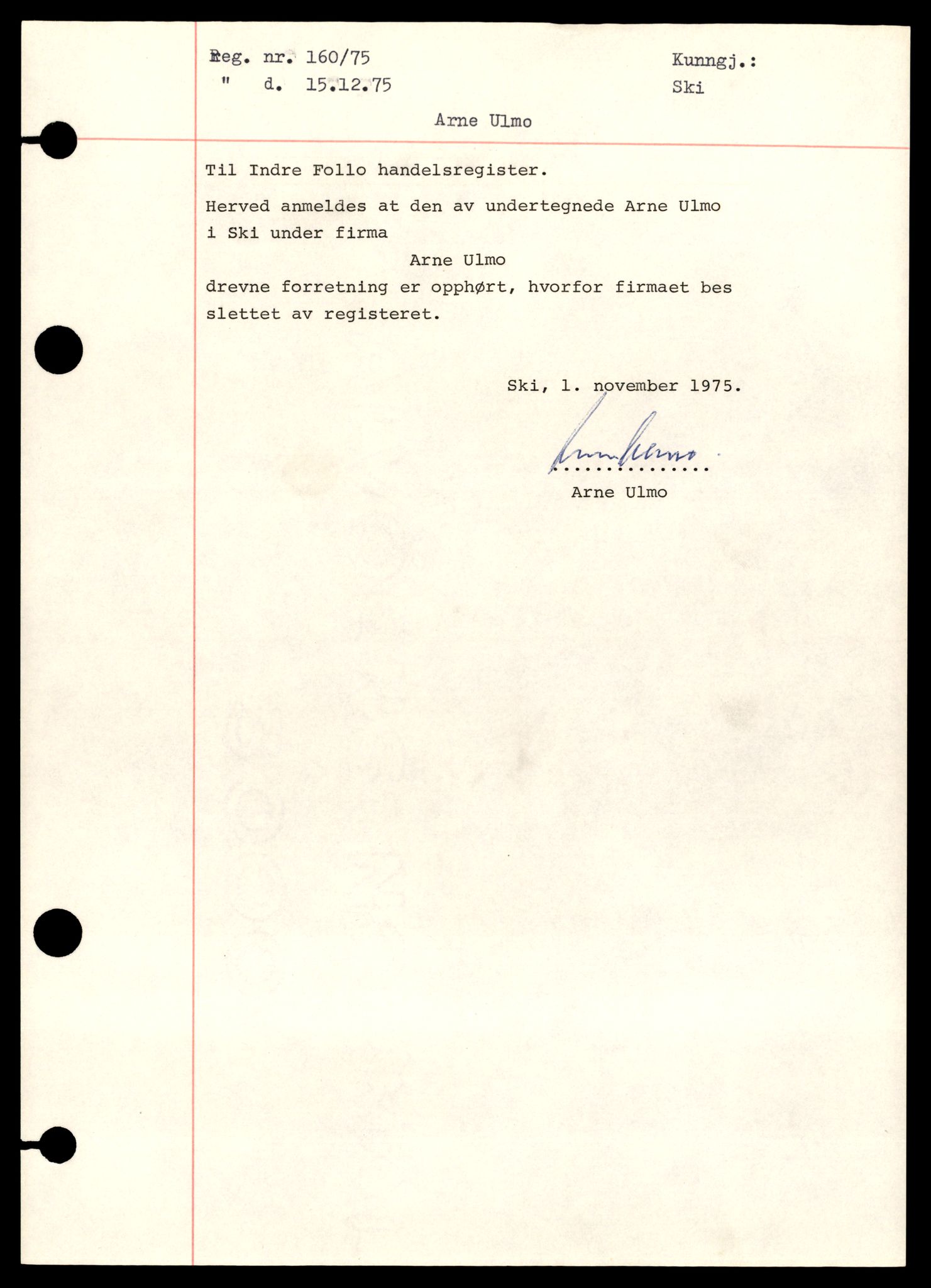 Indre Follo tingrett, AV/SAT-A-10086/K/Kb/Kba/L0007: Enkeltmannsforetak, U - Å, 1944-1990, p. 5