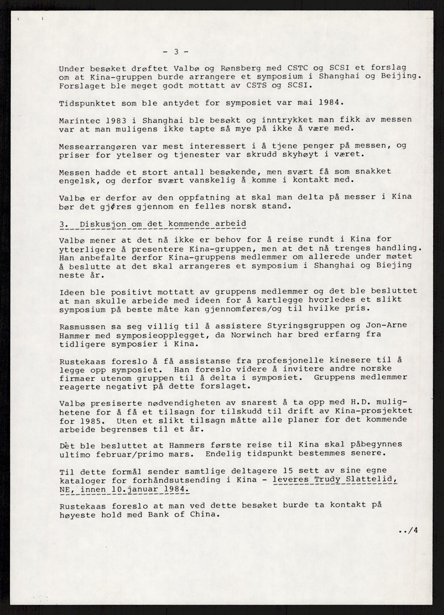 "17-Gruppen Kina", AV/RA-PA-1688/A/L0001: Møtereferater, 1979-1986, p. 97