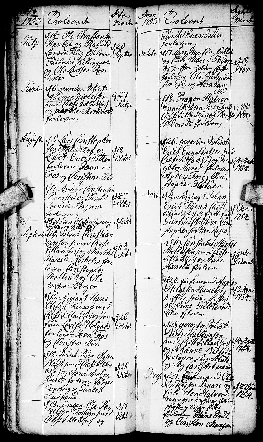 Aurskog prestekontor Kirkebøker, SAO/A-10304a/F/Fa/L0002: Parish register (official) no. I 2, 1735-1766, p. 28