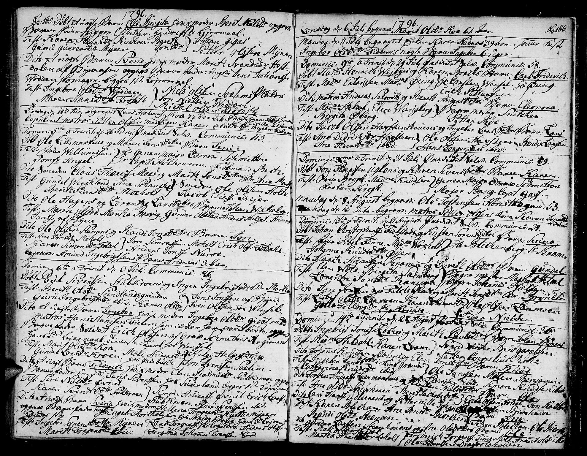 Ministerialprotokoller, klokkerbøker og fødselsregistre - Sør-Trøndelag, SAT/A-1456/604/L0180: Parish register (official) no. 604A01, 1780-1797, p. 165-166