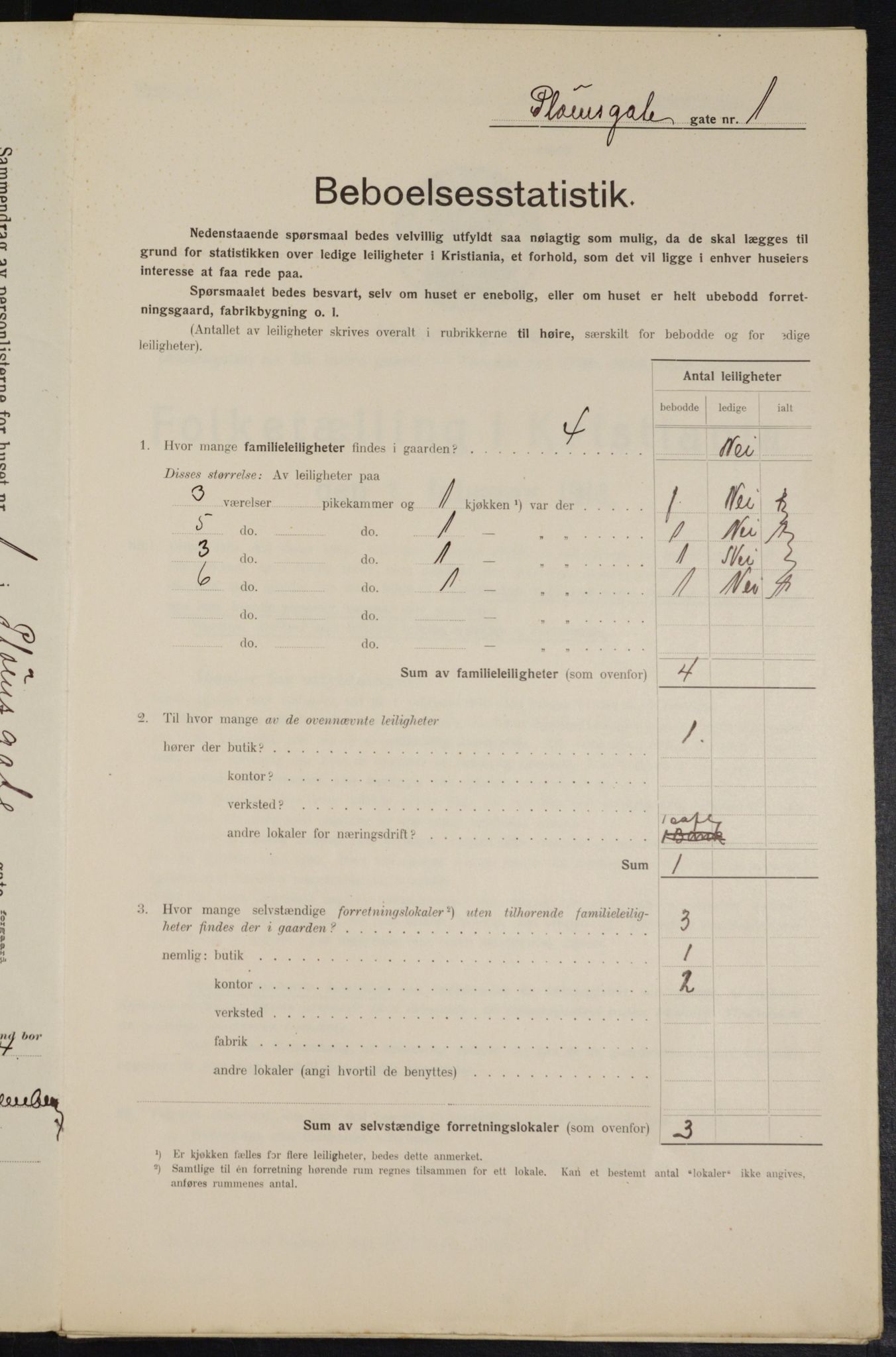 OBA, Municipal Census 1914 for Kristiania, 1914, p. 80964