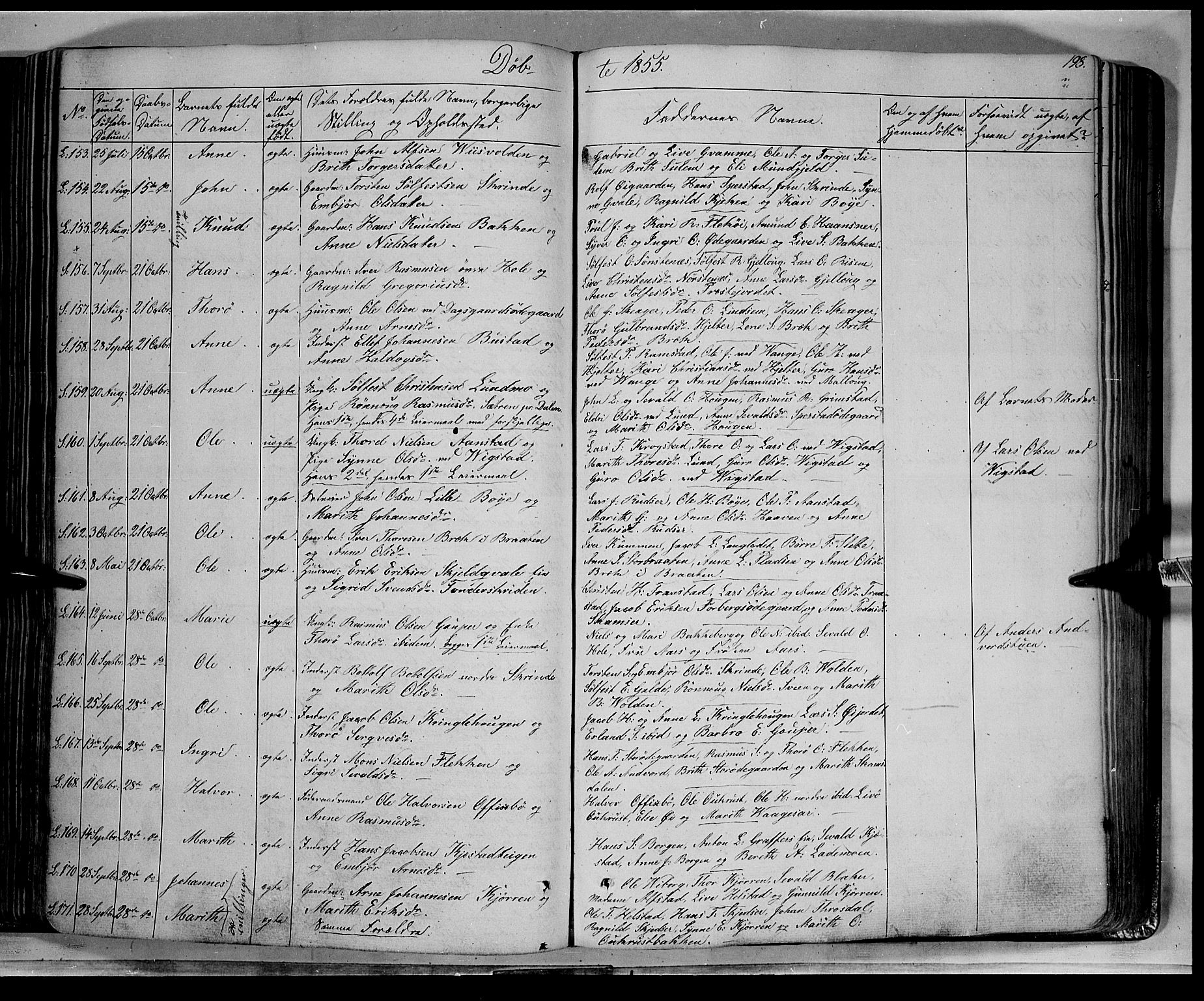 Lom prestekontor, SAH/PREST-070/K/L0006: Parish register (official) no. 6A, 1837-1863, p. 198