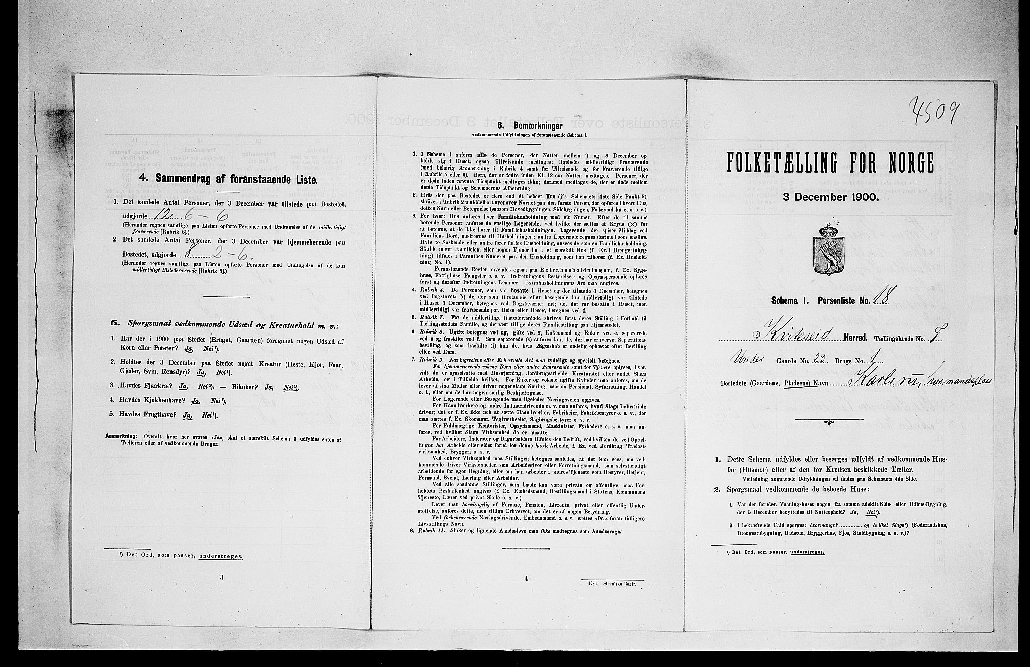 SAKO, 1900 census for Kviteseid, 1900, p. 465