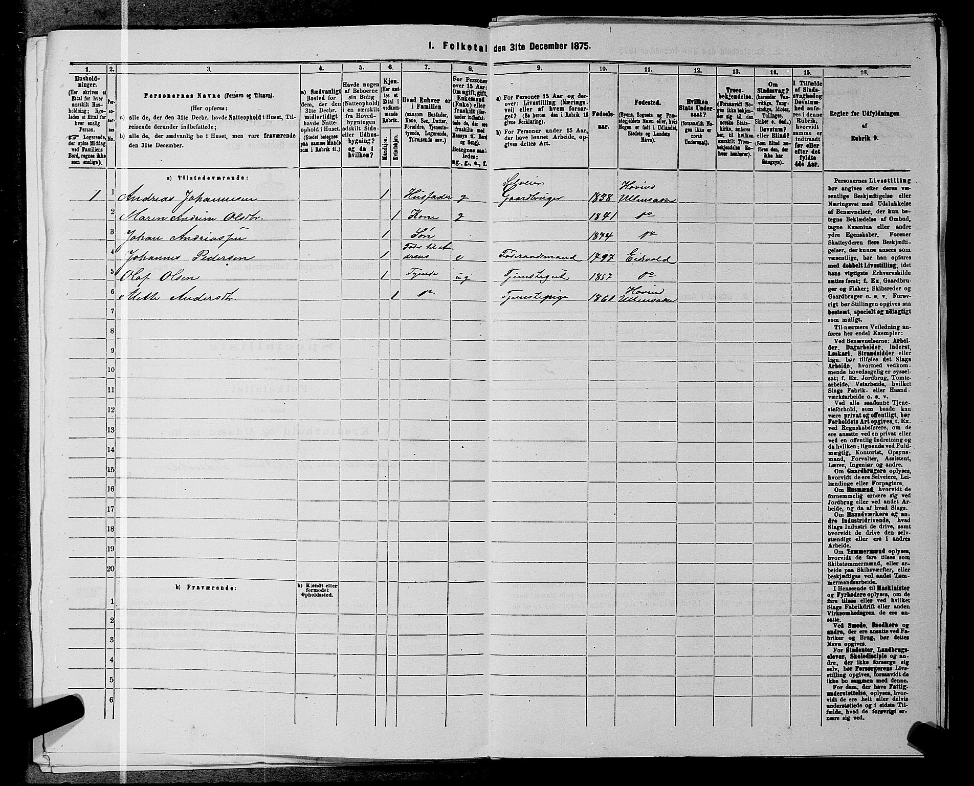 RA, 1875 census for 0235P Ullensaker, 1875, p. 2002