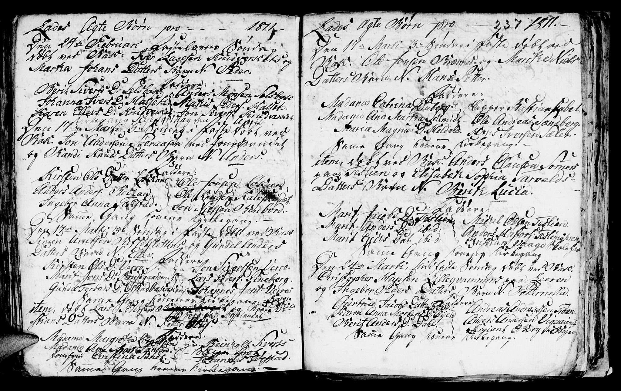 Ministerialprotokoller, klokkerbøker og fødselsregistre - Sør-Trøndelag, AV/SAT-A-1456/606/L0305: Parish register (copy) no. 606C01, 1757-1819, p. 237