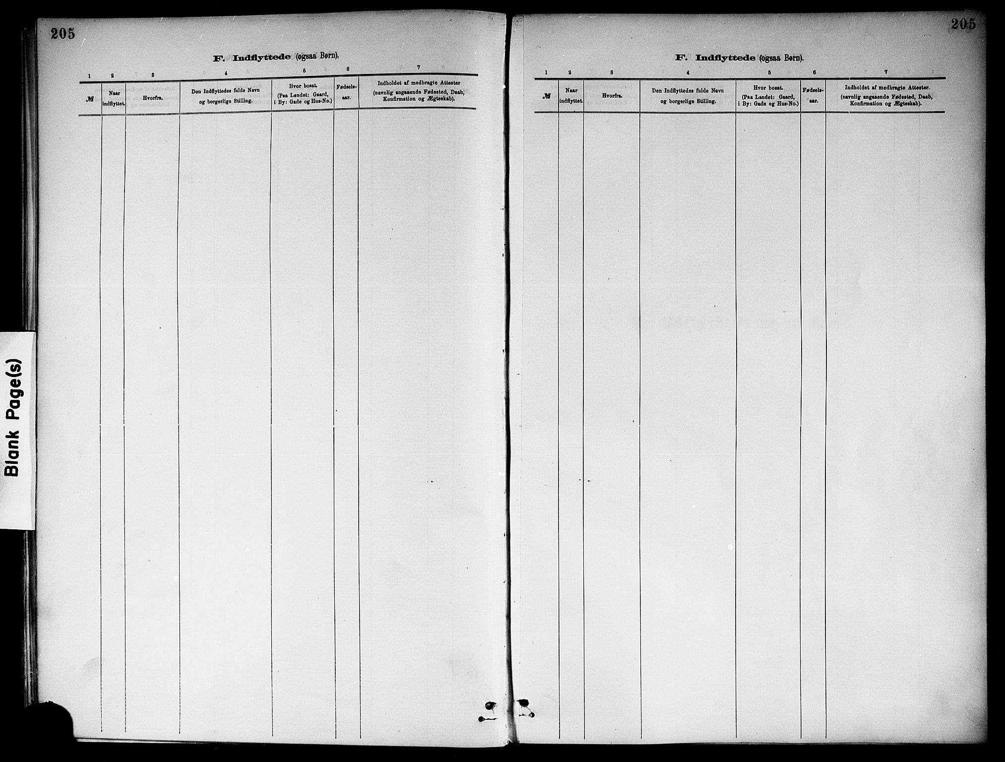 Ål kirkebøker, AV/SAKO-A-249/F/Fa/L0008: Parish register (official) no. I 8, 1882-1896, p. 205