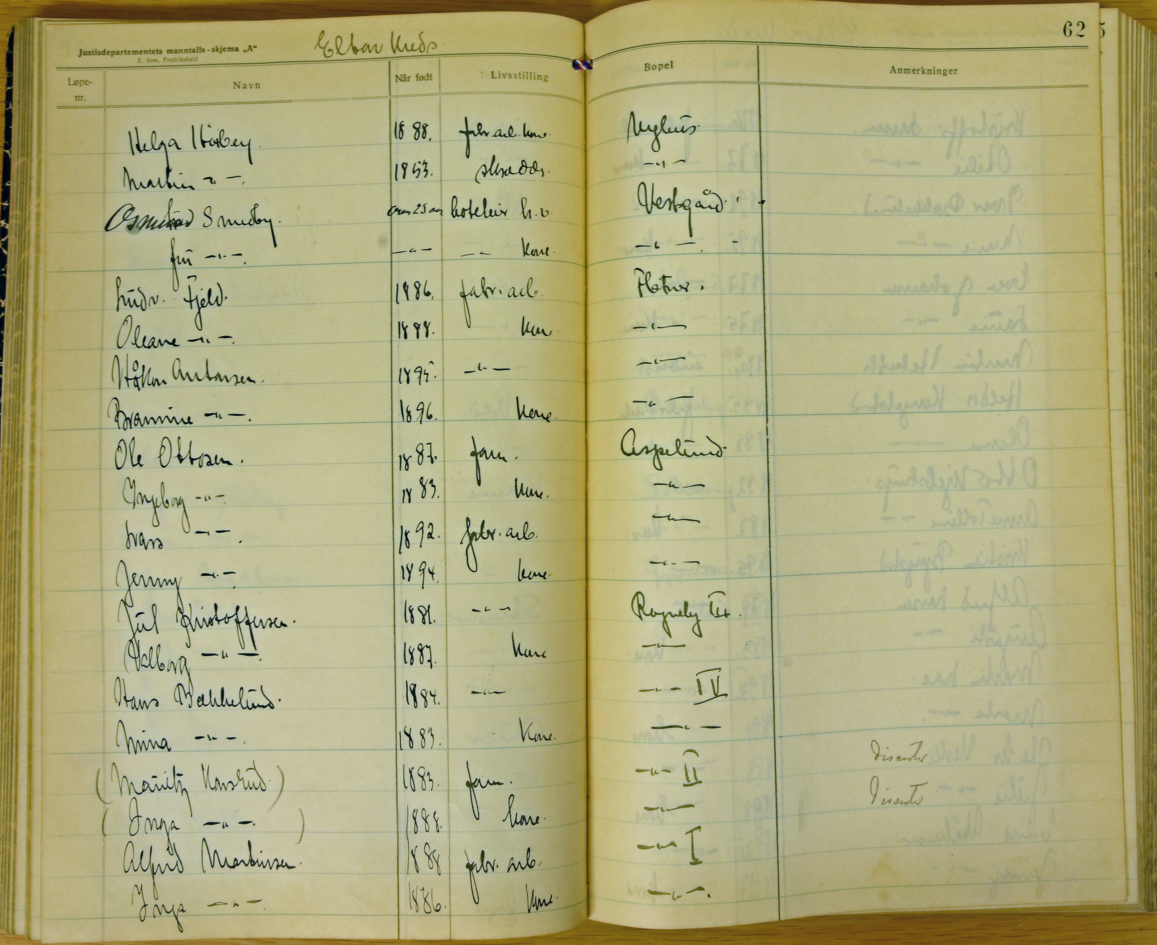 Vestre Toten kommunearkiv*, KVT/-/-/-: Manntall over stemmeberettigede innbyggere i Vestre Toten valgsokn, 1921, p. 62