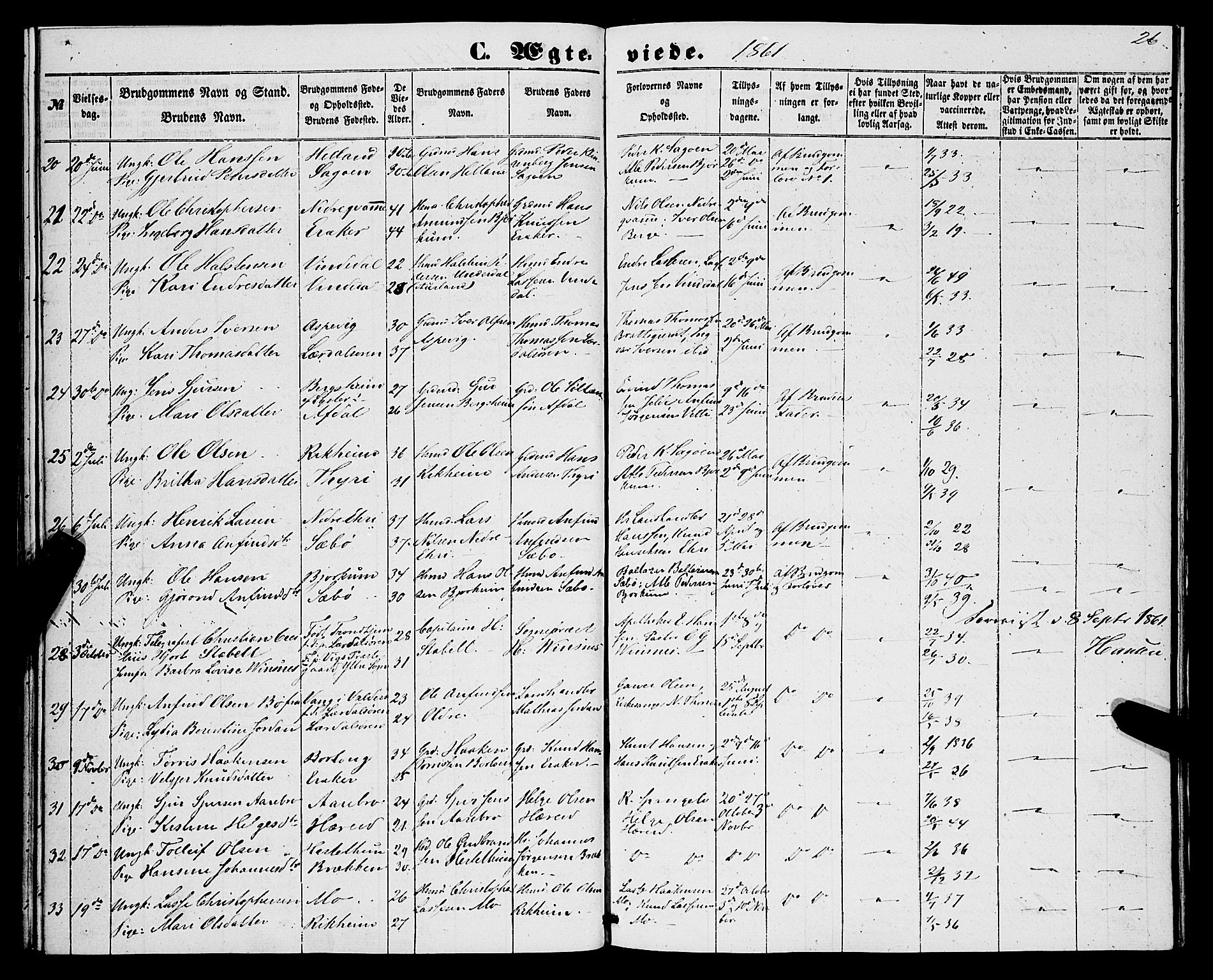 Lærdal sokneprestembete, SAB/A-81201: Parish register (official) no. A 15, 1853-1877, p. 26