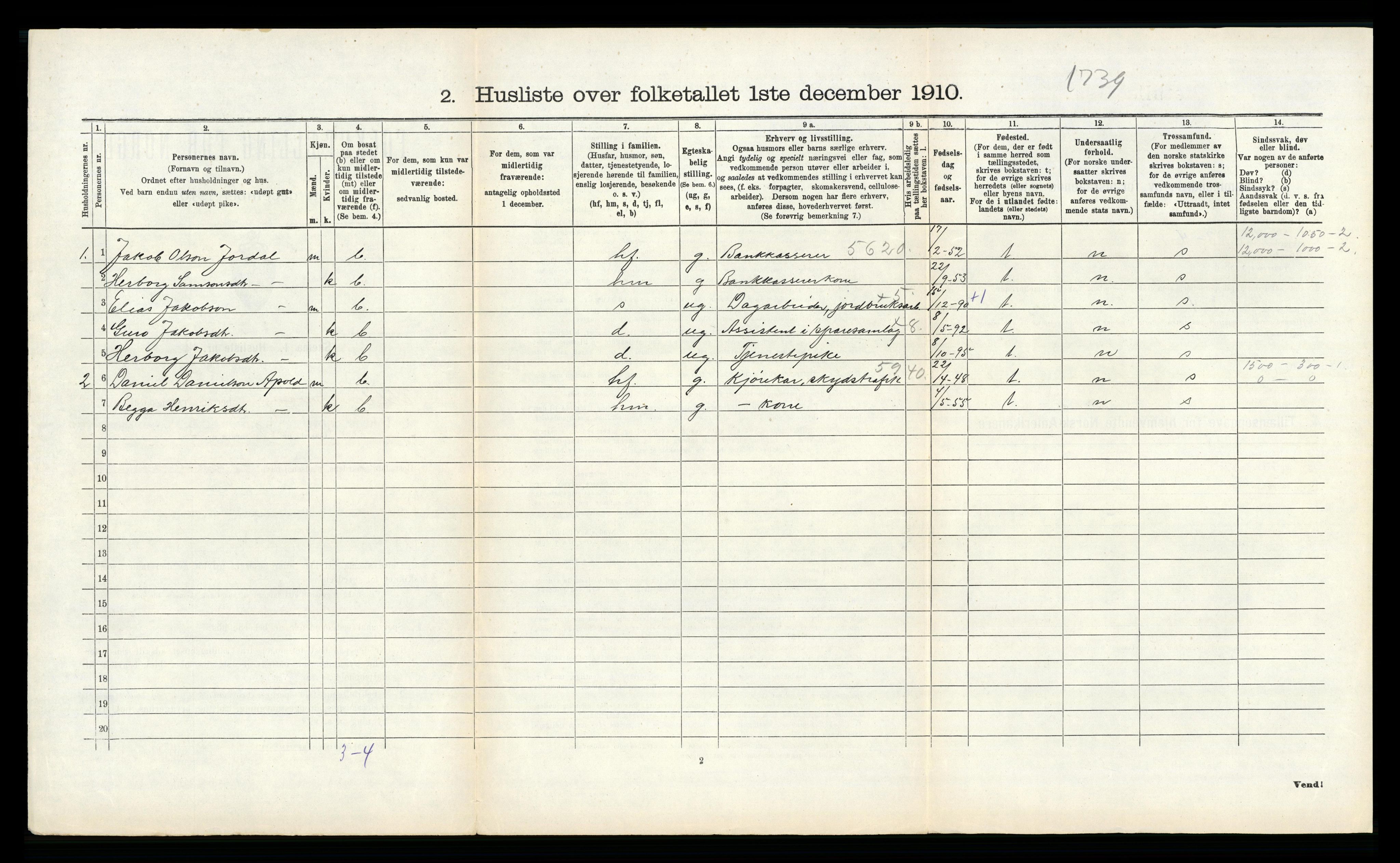 RA, 1910 census for Ullensvang, 1910, p. 378