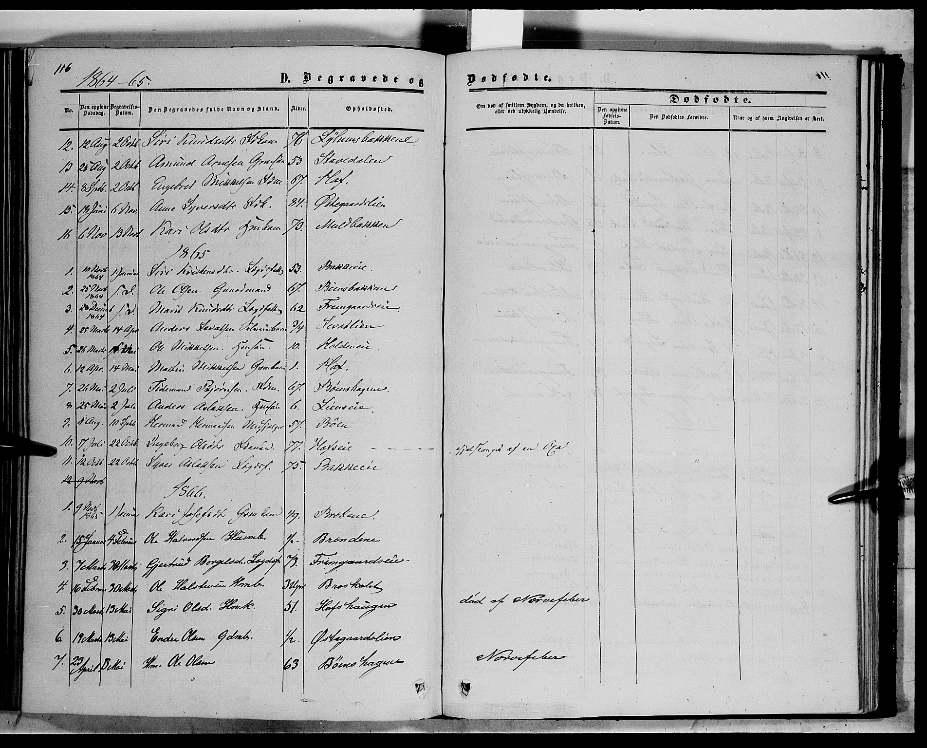 Sør-Aurdal prestekontor, SAH/PREST-128/H/Ha/Haa/L0006: Parish register (official) no. 6, 1849-1876, p. 116