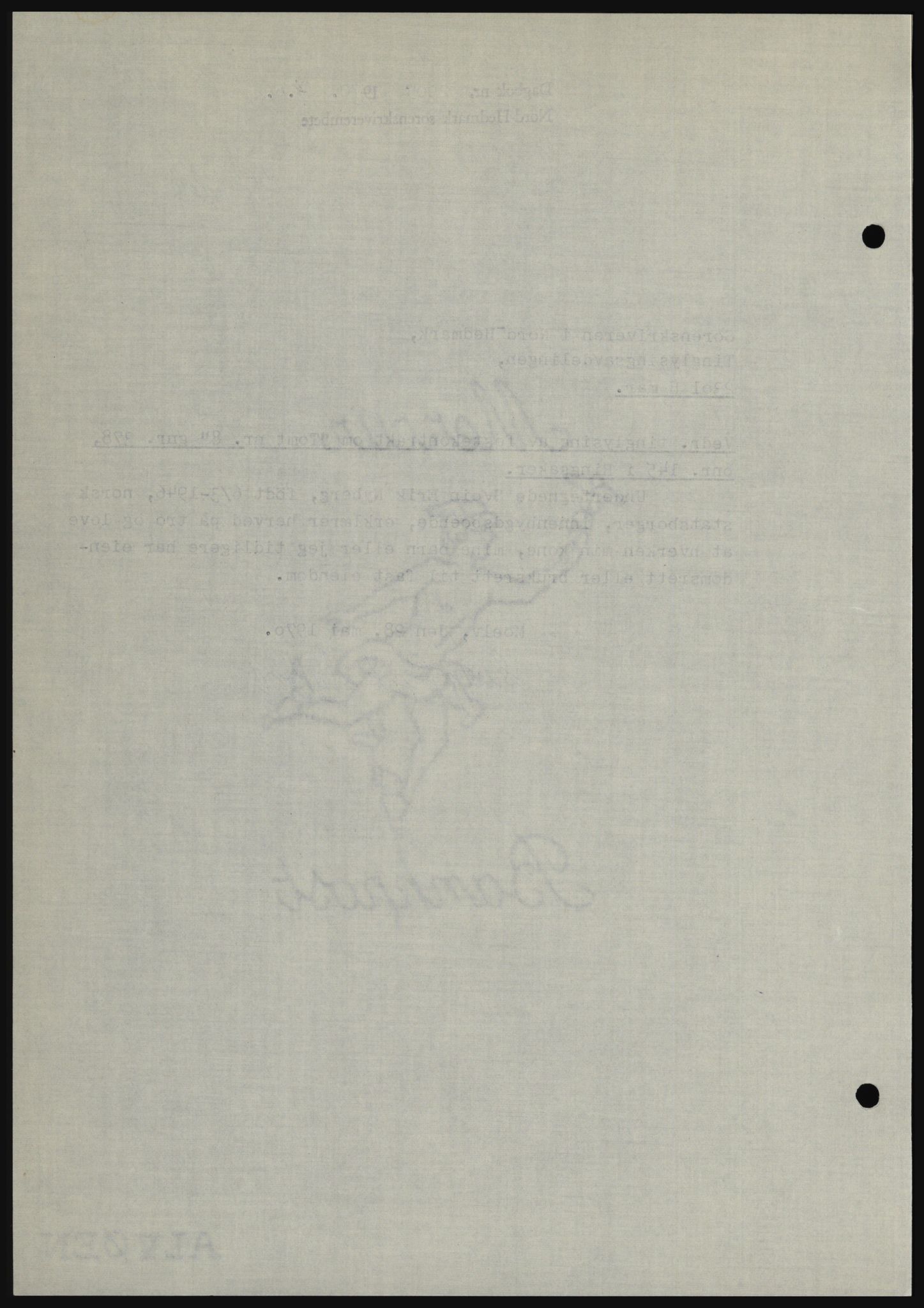 Nord-Hedmark sorenskriveri, SAH/TING-012/H/Hc/L0033: Mortgage book no. 33, 1970-1970, Diary no: : 2905/1970