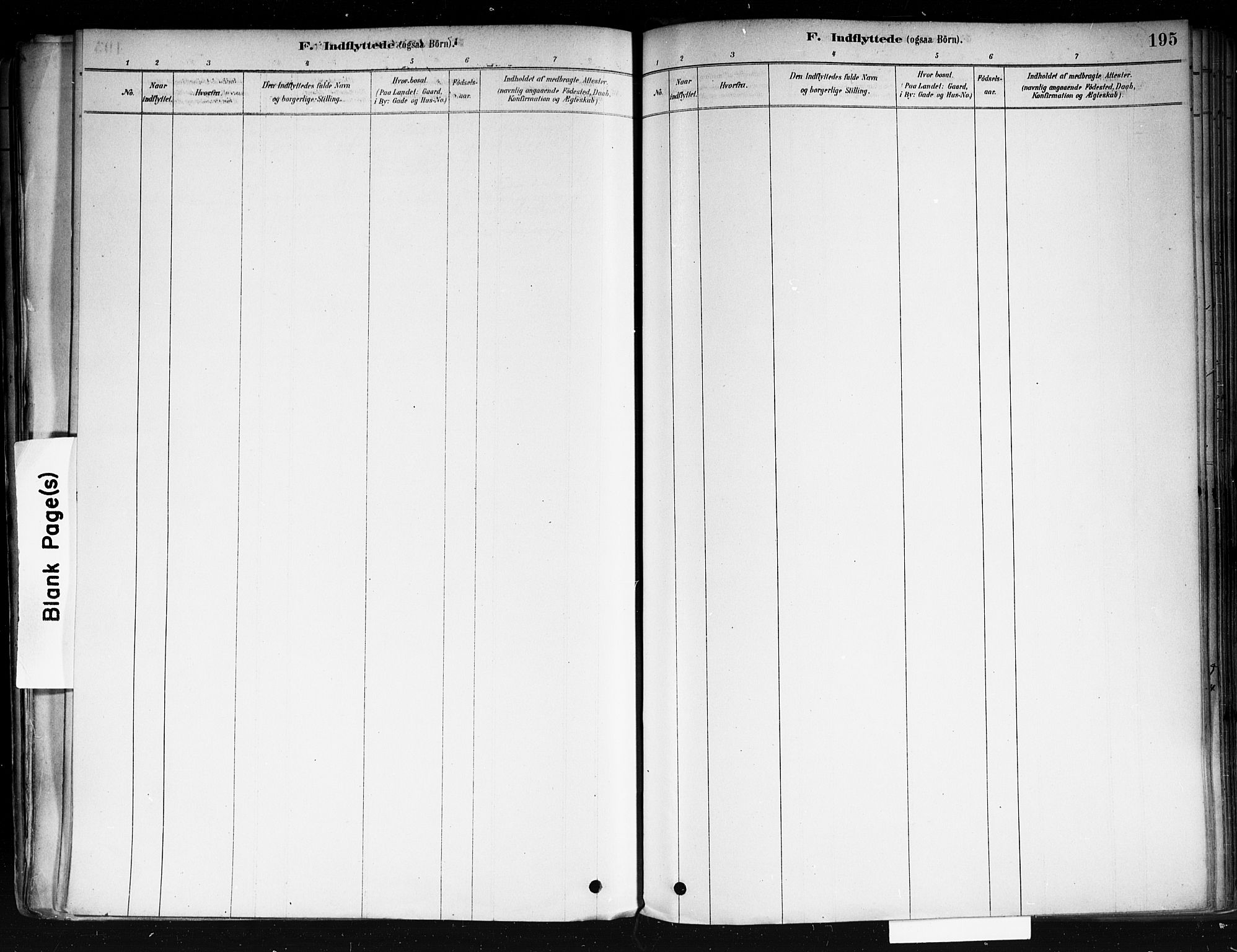 Strømsø kirkebøker, AV/SAKO-A-246/F/Fa/L0022: Parish register (official) no. I 22, 1879-1899, p. 195