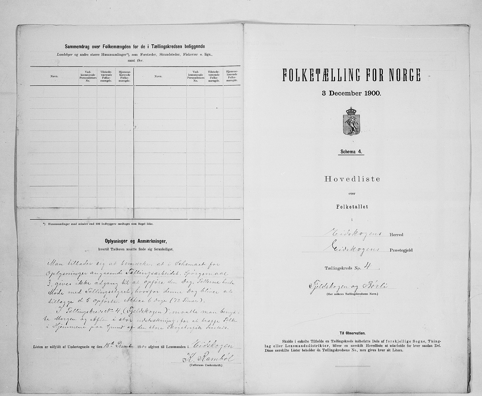 SAH, 1900 census for Eidskog, 1900, p. 27