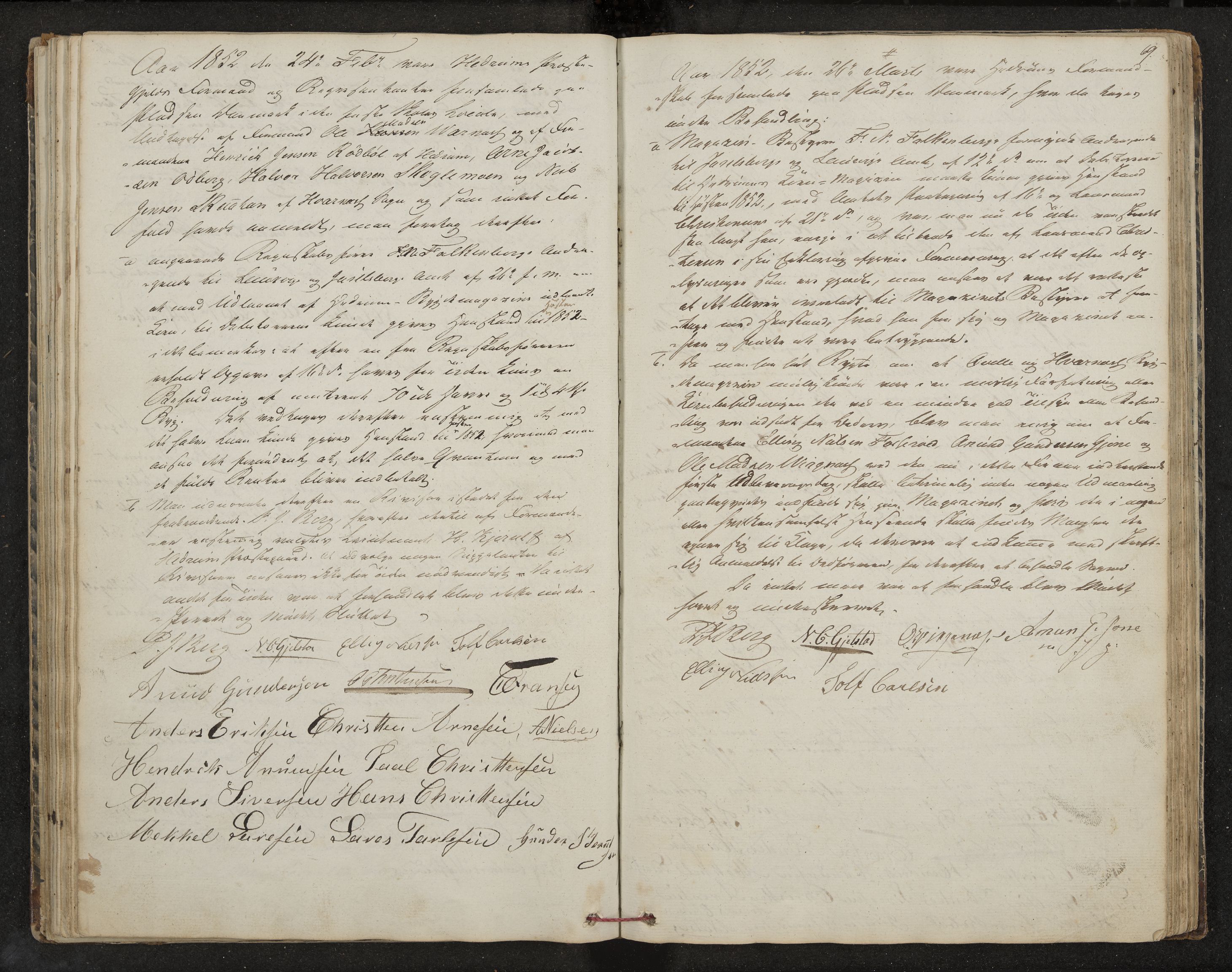 Hedrum formannskap og sentraladministrasjon, IKAK/0727021/A/Aa/L0001: Møtebok med register, 1837-1853, p. 69