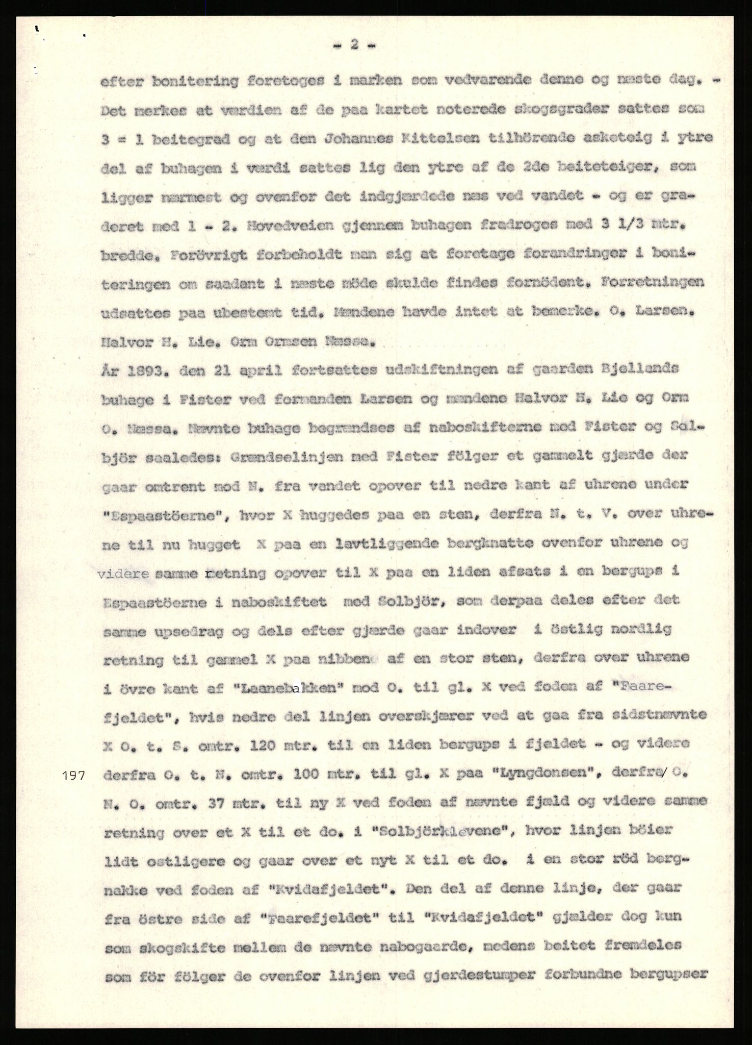 Statsarkivet i Stavanger, AV/SAST-A-101971/03/Y/Yj/L0008: Avskrifter sortert etter gårdsnavn: Birkeland indre - Bjerge, 1750-1930, p. 339