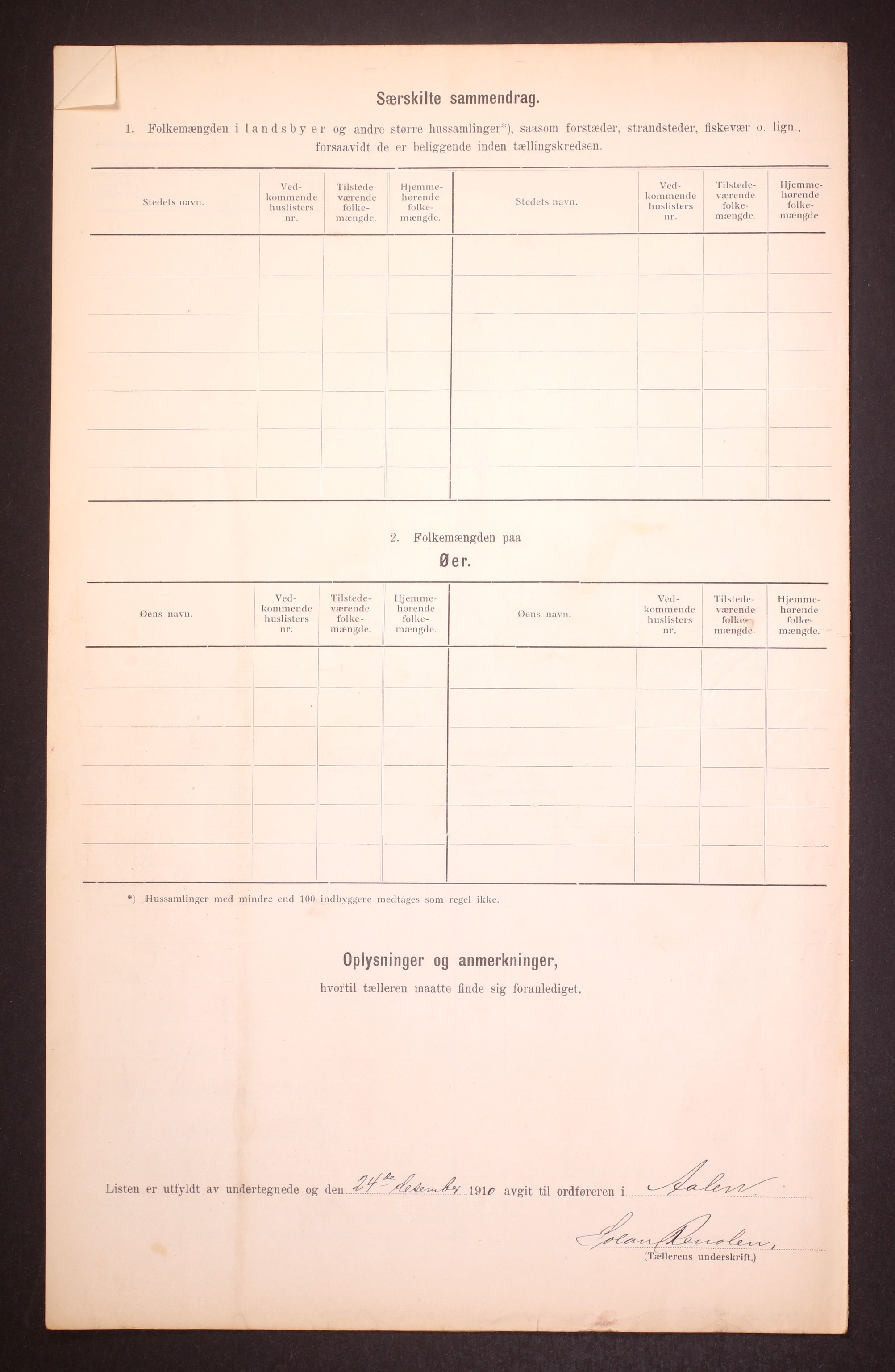 RA, 1910 census for Ålen, 1910, p. 9