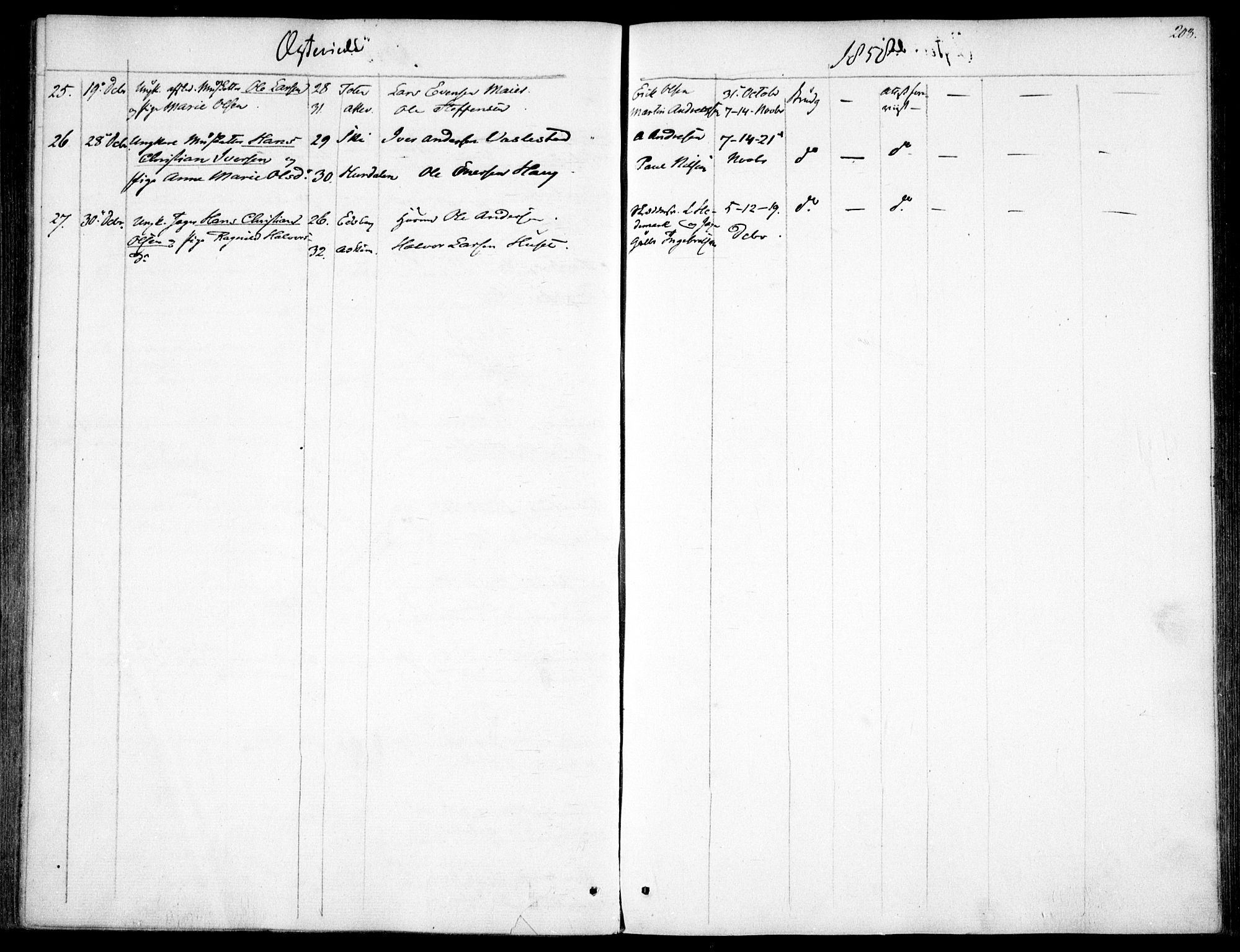 Garnisonsmenigheten Kirkebøker, AV/SAO-A-10846/F/Fa/L0009: Parish register (official) no. 9, 1842-1859, p. 208