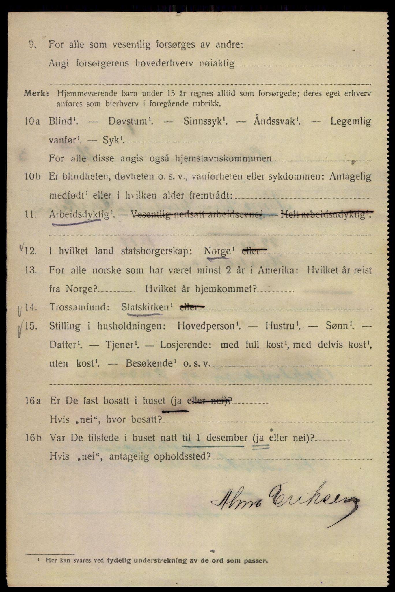 SAO, 1920 census for Kristiania, 1920, p. 458730