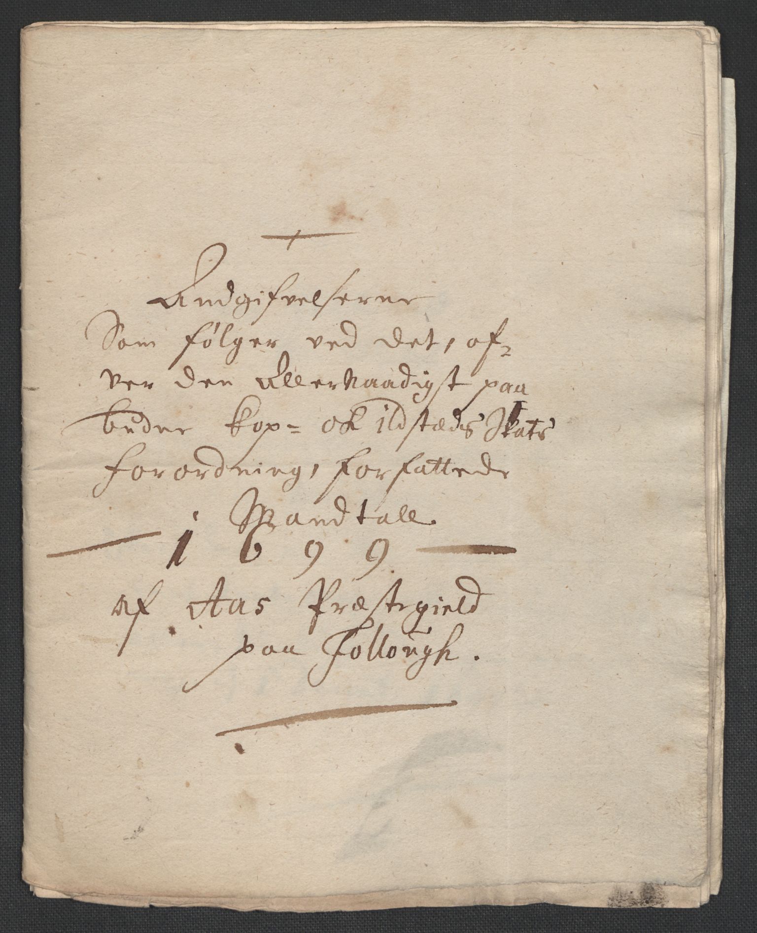 Rentekammeret inntil 1814, Reviderte regnskaper, Fogderegnskap, RA/EA-4092/R10/L0442: Fogderegnskap Aker og Follo, 1699, p. 505
