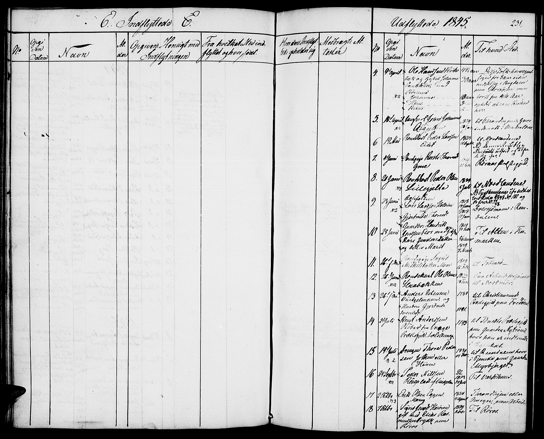 Tolga prestekontor, SAH/PREST-062/K/L0005: Parish register (official) no. 5, 1836-1852, p. 231