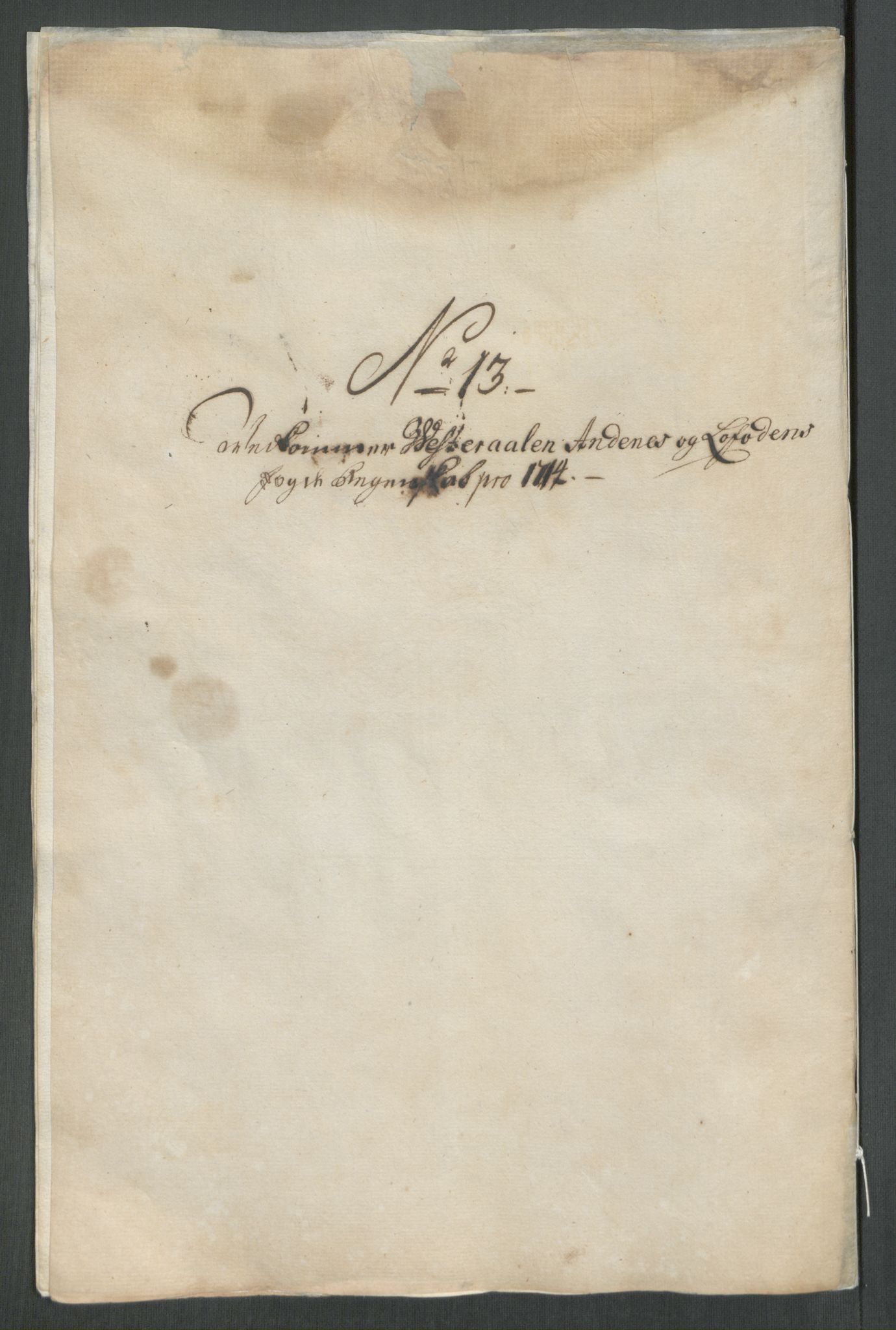 Rentekammeret inntil 1814, Reviderte regnskaper, Fogderegnskap, AV/RA-EA-4092/R67/L4680: Fogderegnskap Vesterålen, Andenes og Lofoten, 1714, p. 102