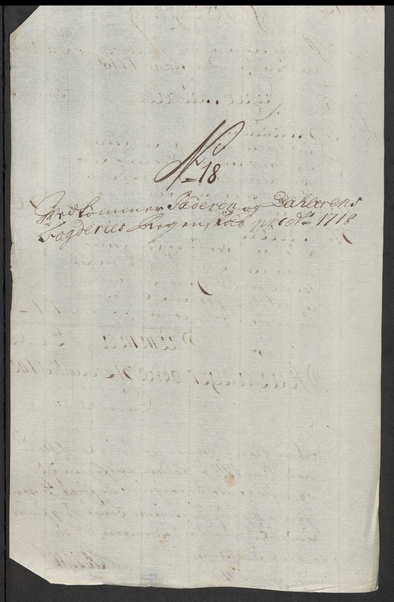 Rentekammeret inntil 1814, Reviderte regnskaper, Fogderegnskap, RA/EA-4092/R46/L2743: Fogderegnskap Jæren og Dalane, 1718, p. 104