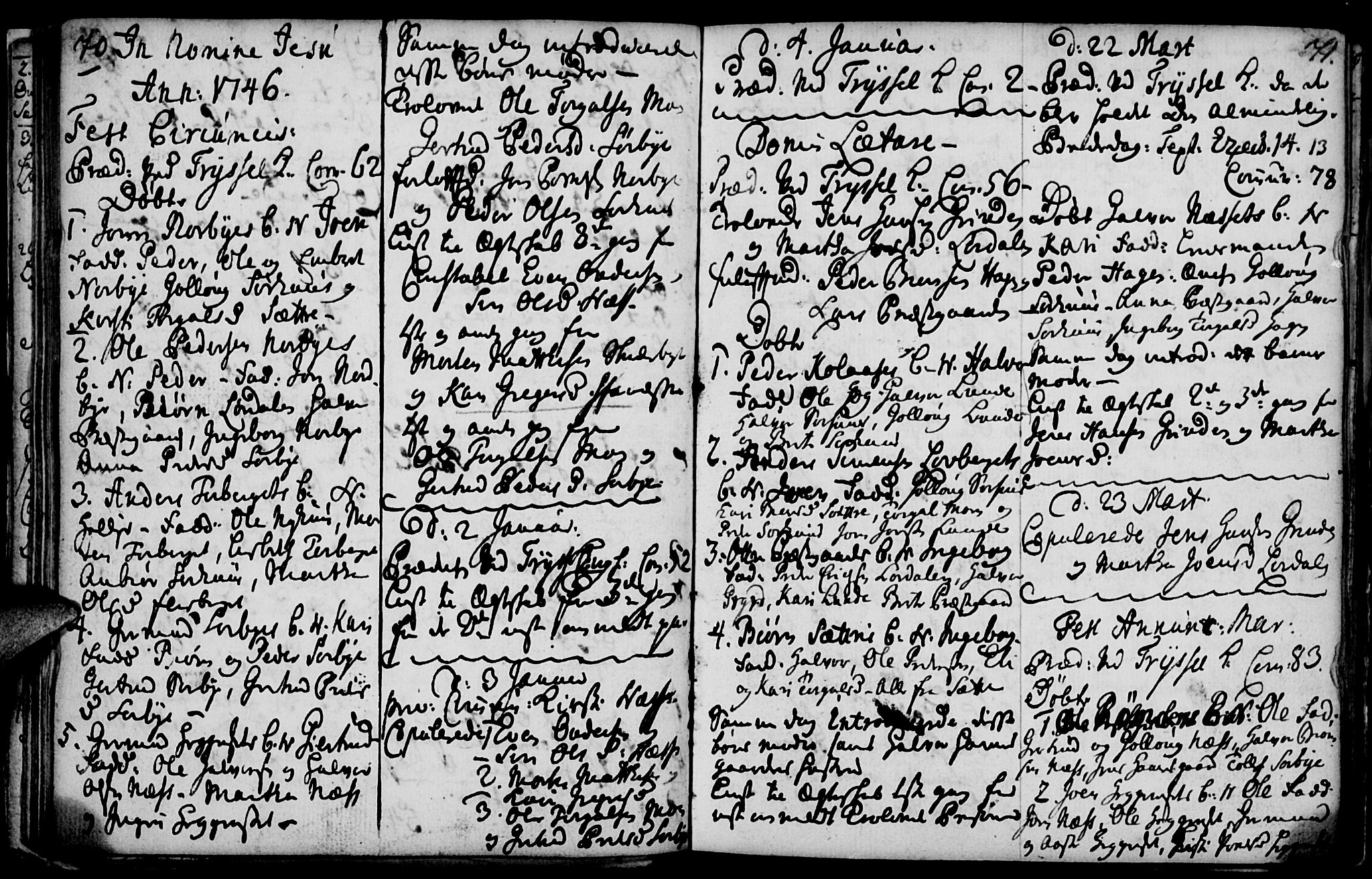 Elverum prestekontor, SAH/PREST-044/H/Ha/Haa/L0001: Parish register (official) no. 1, 1730-1760, p. 70-71