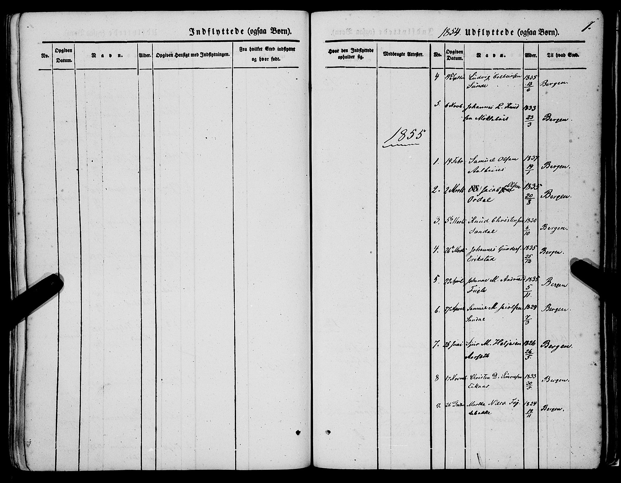 Jølster sokneprestembete, SAB/A-80701/H/Haa/Haaa/L0010: Parish register (official) no. A 10, 1847-1865, p. 7