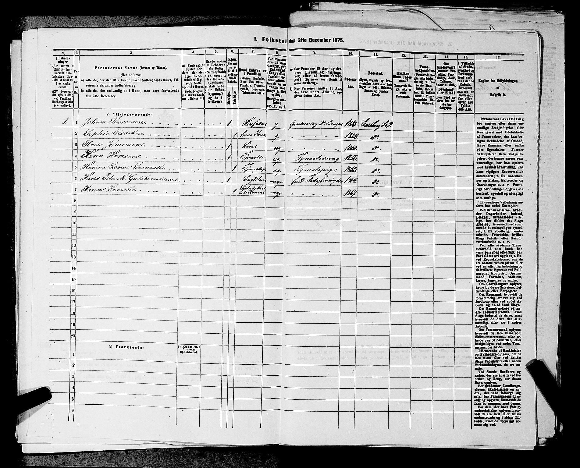 RA, 1875 census for 0125P Eidsberg, 1875, p. 400