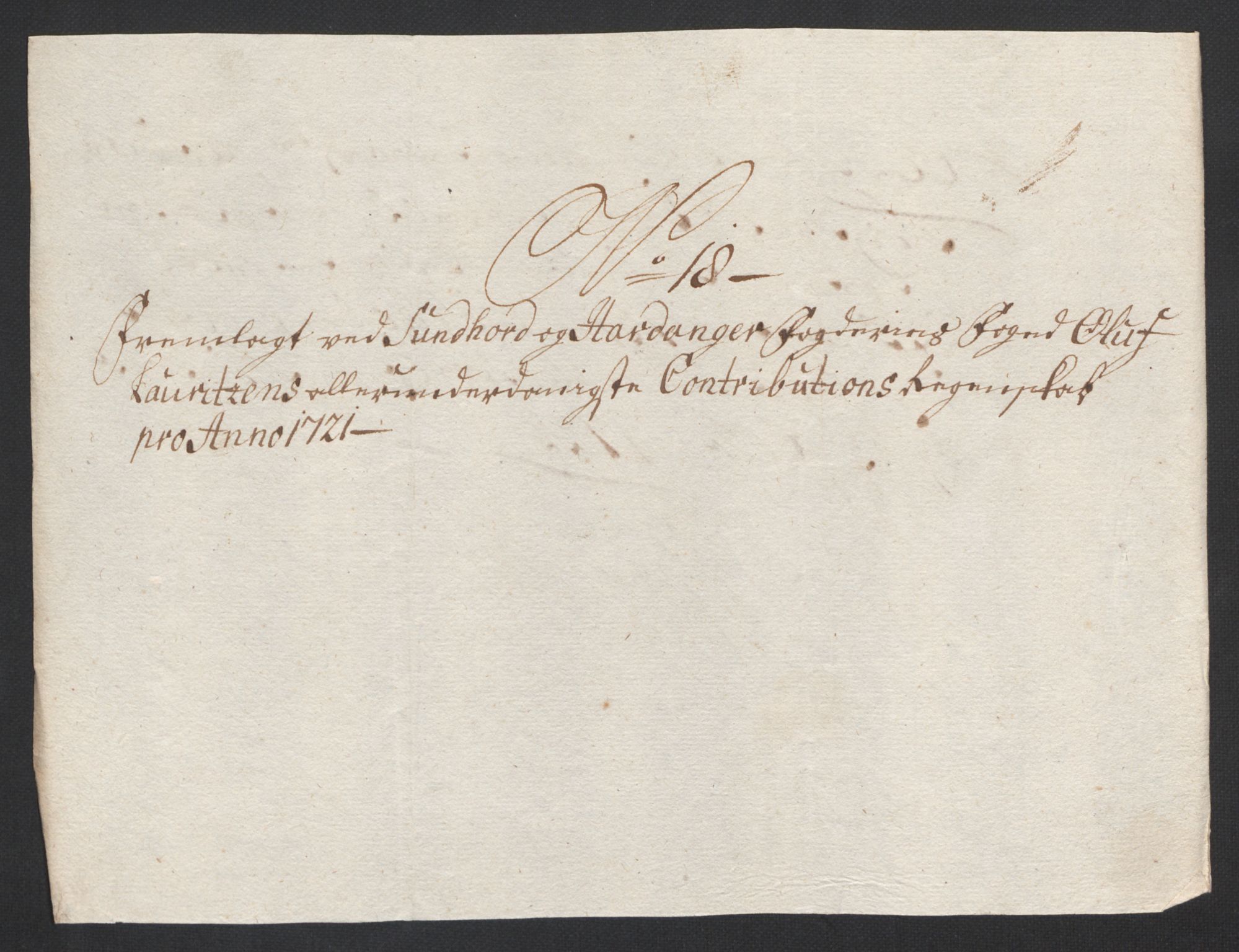 Rentekammeret inntil 1814, Reviderte regnskaper, Fogderegnskap, AV/RA-EA-4092/R48/L3000: Fogderegnskap Sunnhordland og Hardanger, 1721, p. 142
