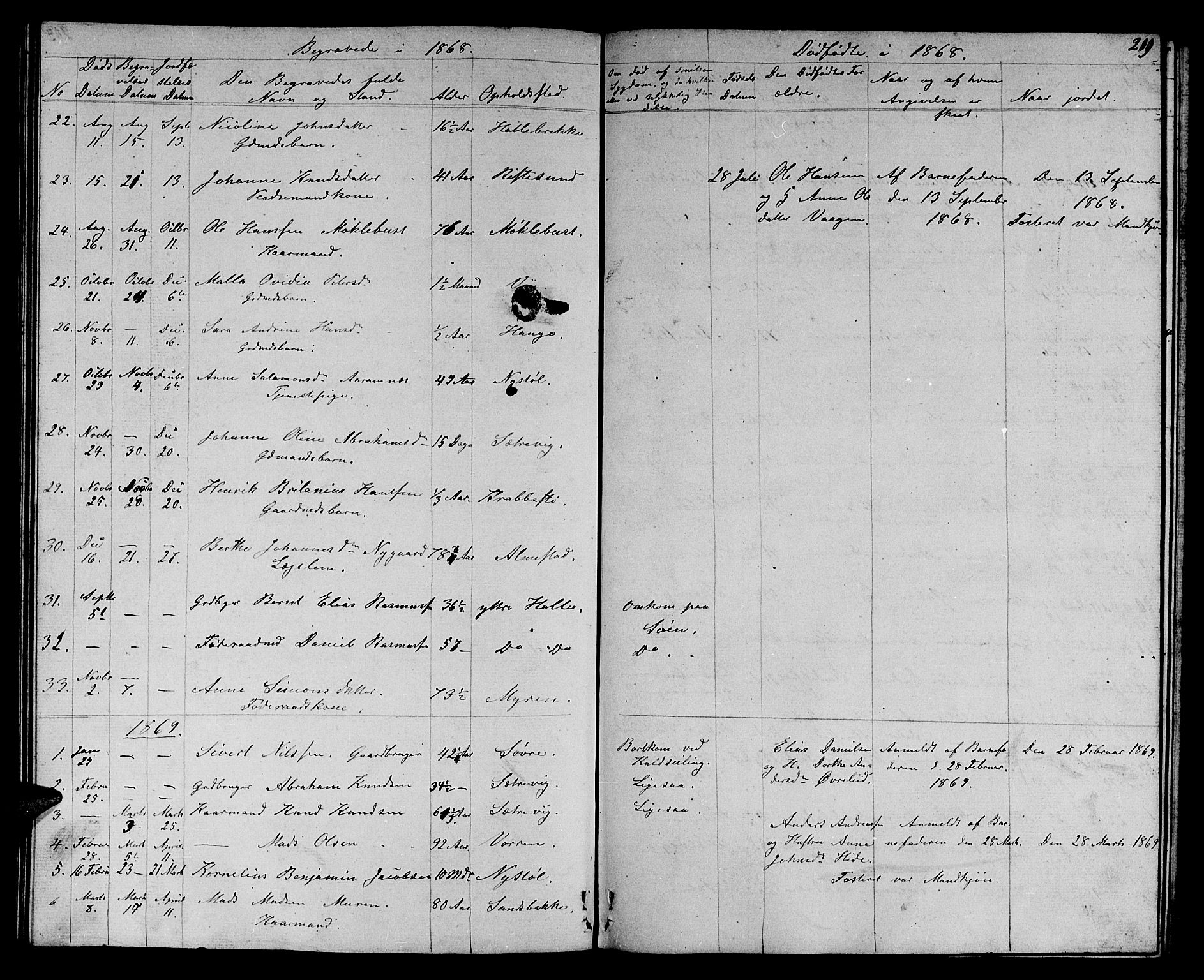 Ministerialprotokoller, klokkerbøker og fødselsregistre - Møre og Romsdal, AV/SAT-A-1454/503/L0047: Parish register (copy) no. 503C02, 1854-1884, p. 209