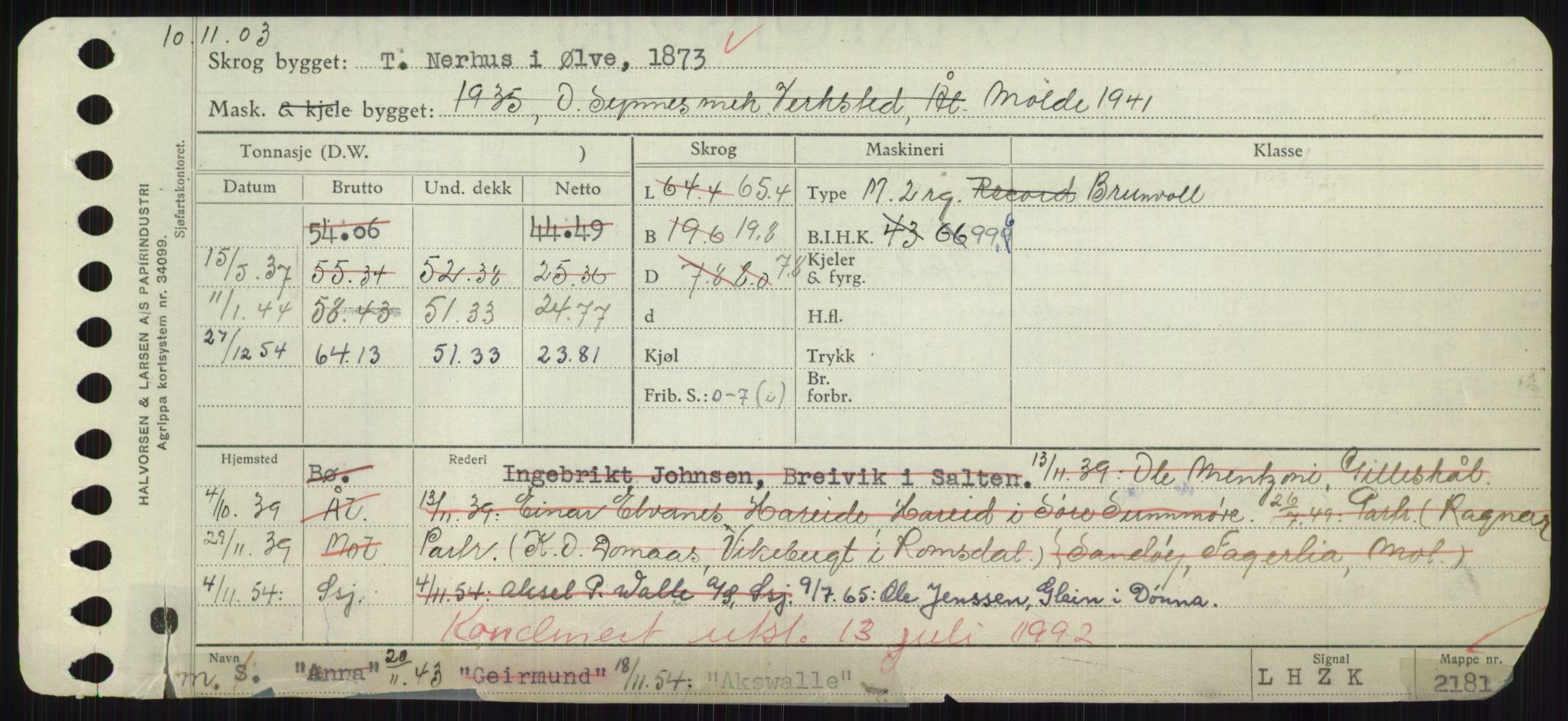 Sjøfartsdirektoratet med forløpere, Skipsmålingen, AV/RA-S-1627/H/Hd/L0001: Fartøy, A-Anv, p. 217