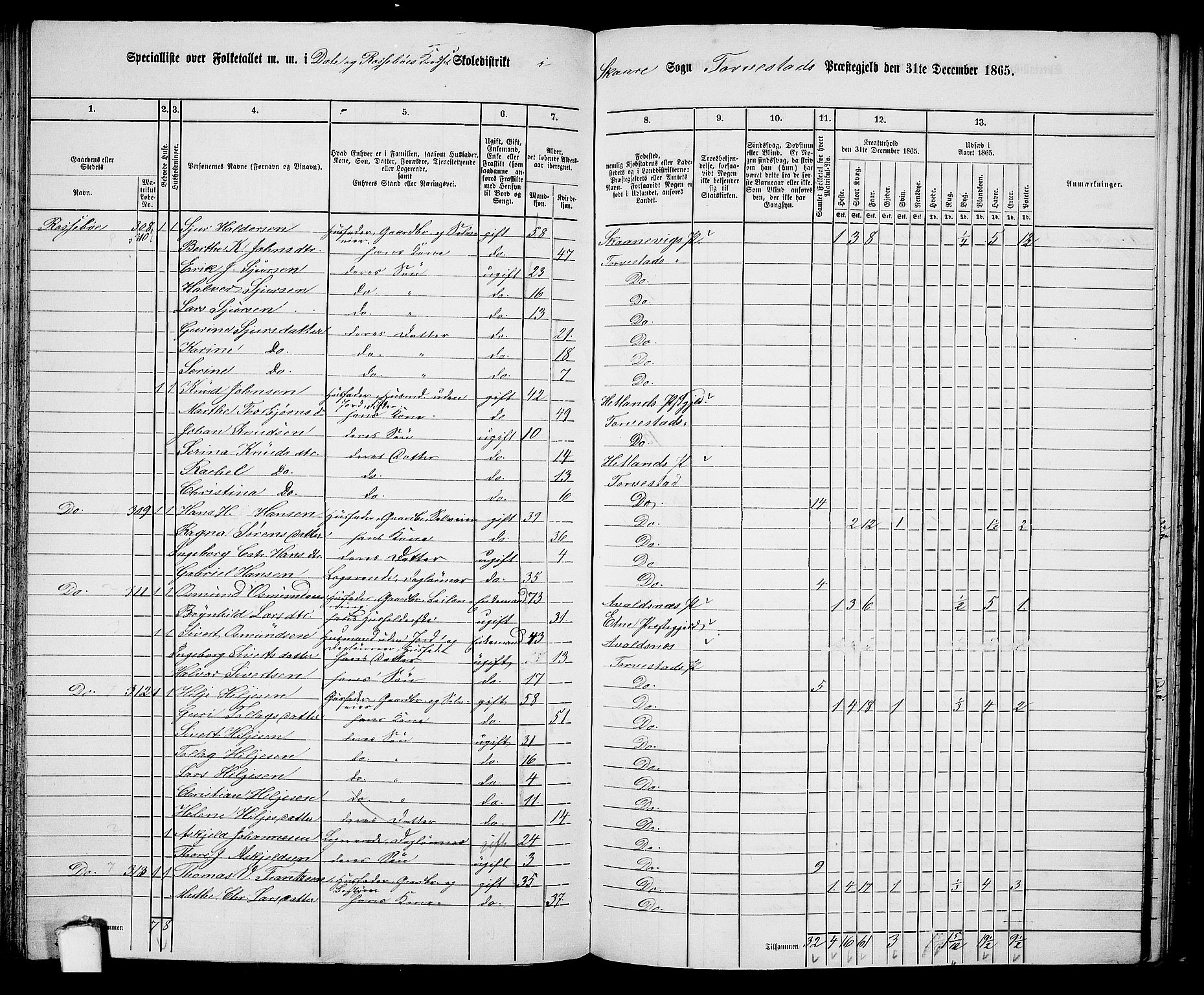 RA, 1865 census for Torvastad/Torvastad, Skåre og Utsira, 1865, p. 106