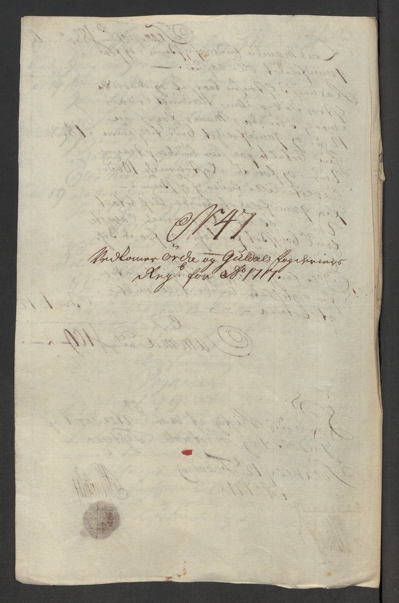 Rentekammeret inntil 1814, Reviderte regnskaper, Fogderegnskap, RA/EA-4092/R60/L3969: Fogderegnskap Orkdal og Gauldal, 1717, p. 424