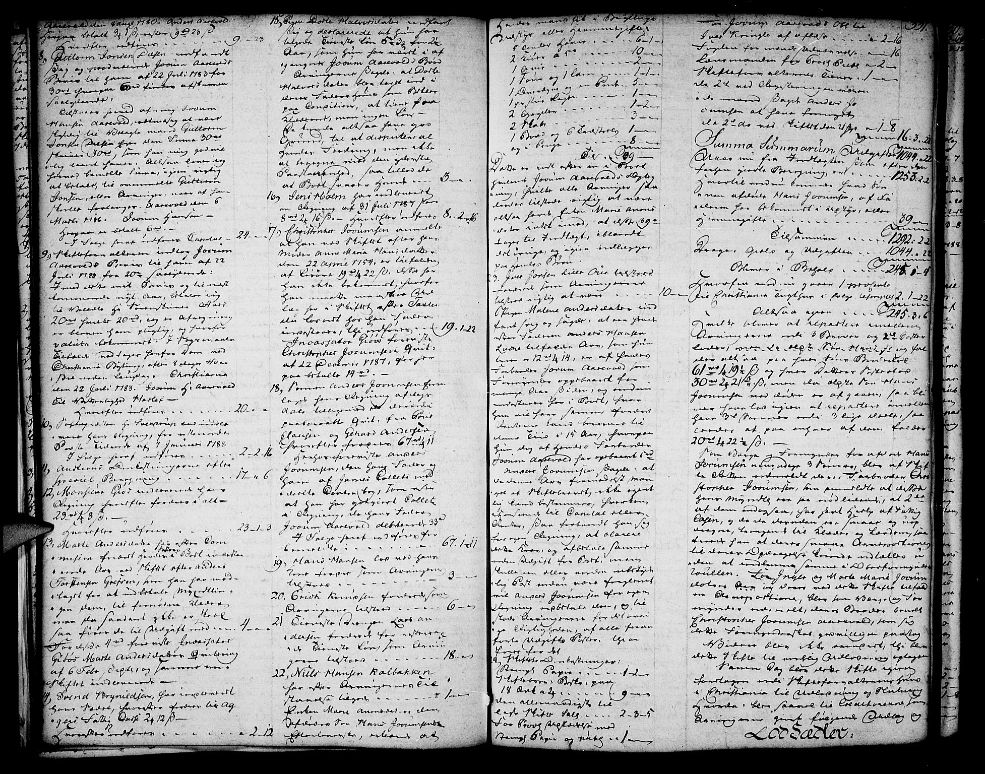 Aker sorenskriveri, AV/SAO-A-10895/H/Hb/L0014b: Skifteprotokoll, 1787-1792, p. 330b-331a