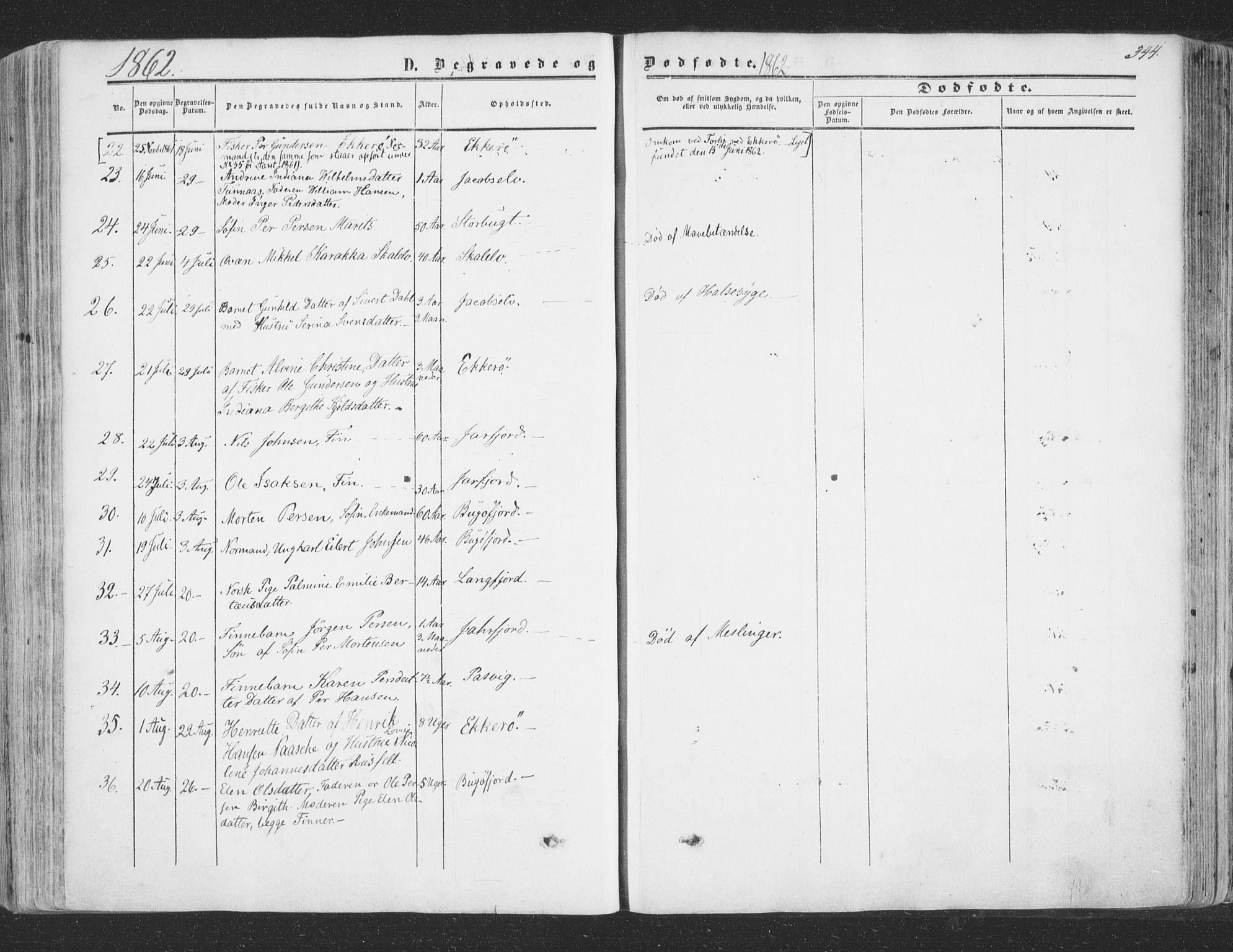 Vadsø sokneprestkontor, SATØ/S-1325/H/Ha/L0004kirke: Parish register (official) no. 4, 1854-1880, p. 344
