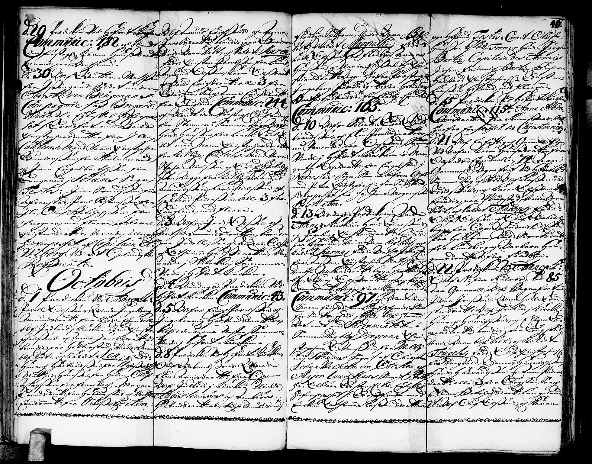 Ullensaker prestekontor Kirkebøker, AV/SAO-A-10236a/F/Fa/L0003: Parish register (official) no. I 3, 1711-1720, p. 46