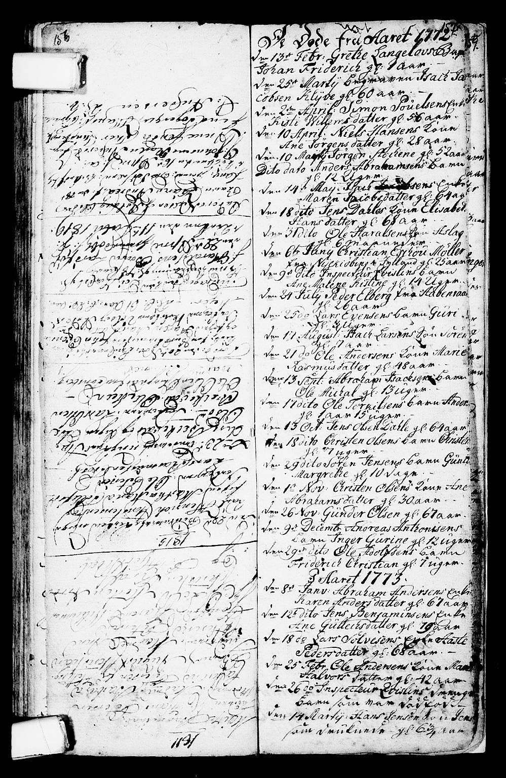 Porsgrunn kirkebøker , SAKO/A-104/G/Ga/L0001: Parish register (copy) no. I 1, 1766-1790, p. 156-157