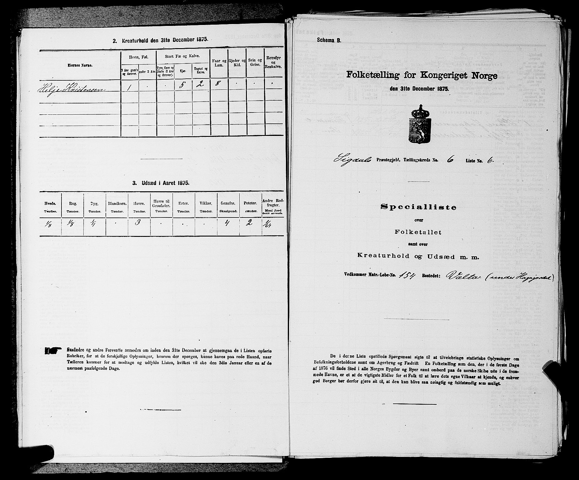 SAKO, 1875 census for 0621P Sigdal, 1875, p. 861