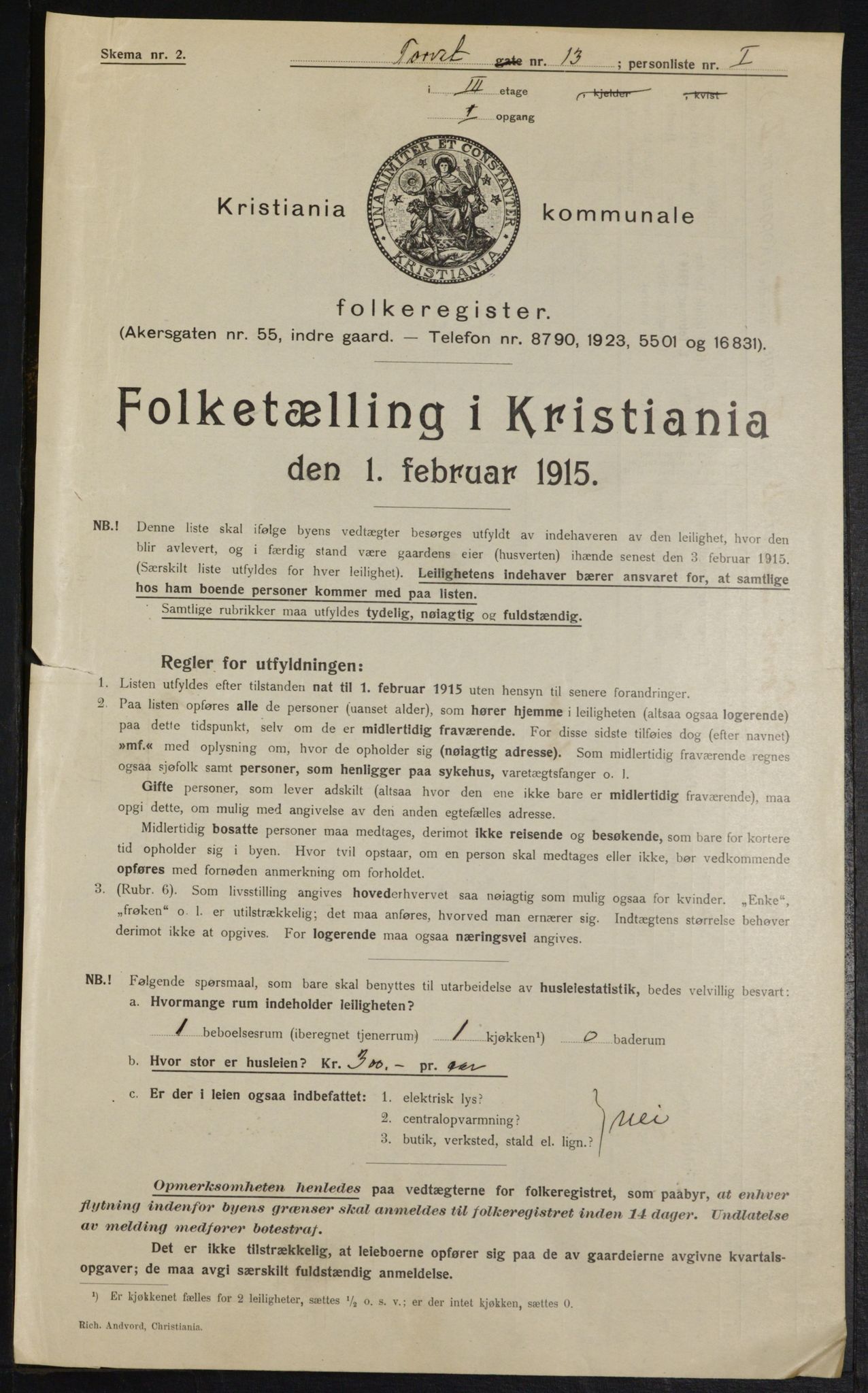 OBA, Municipal Census 1915 for Kristiania, 1915, p. 103838