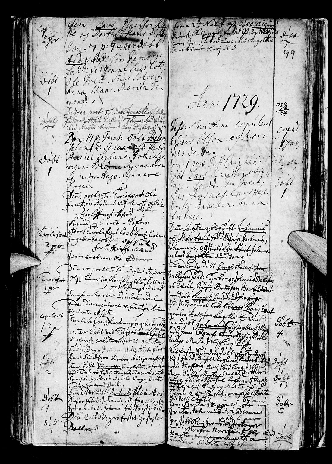 Os sokneprestembete, SAB/A-99929: Parish register (official) no. A 5, 1669-1760, p. 99